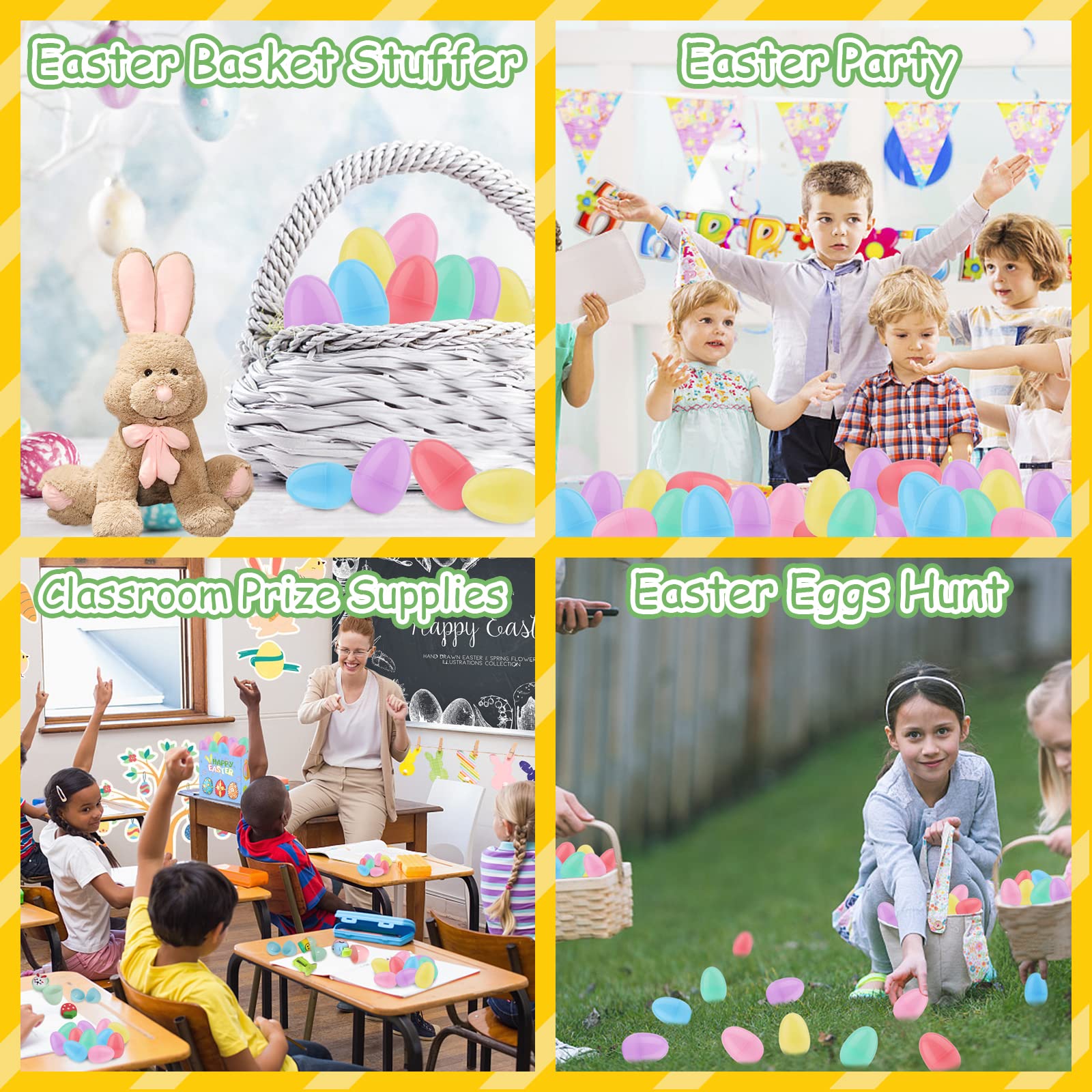 155 PCS Prefilled Easter Eggs with Assorted Toys Inside - Easter Basket Stuffers for Kids, Easter Egg Hunt Prizes, Classroom Party Favors - Perfect for Easter Celebrations, Egg Hunts & Kids' Activities