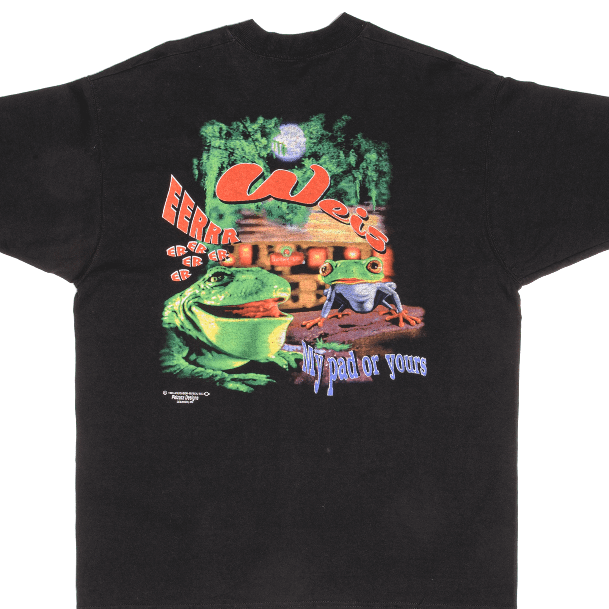 Vintage 1995 Budweiser Frog Graphic T-Shirt XL - Made in USA - Retro Beer Lover Tee for Casual Wear & Collectors
