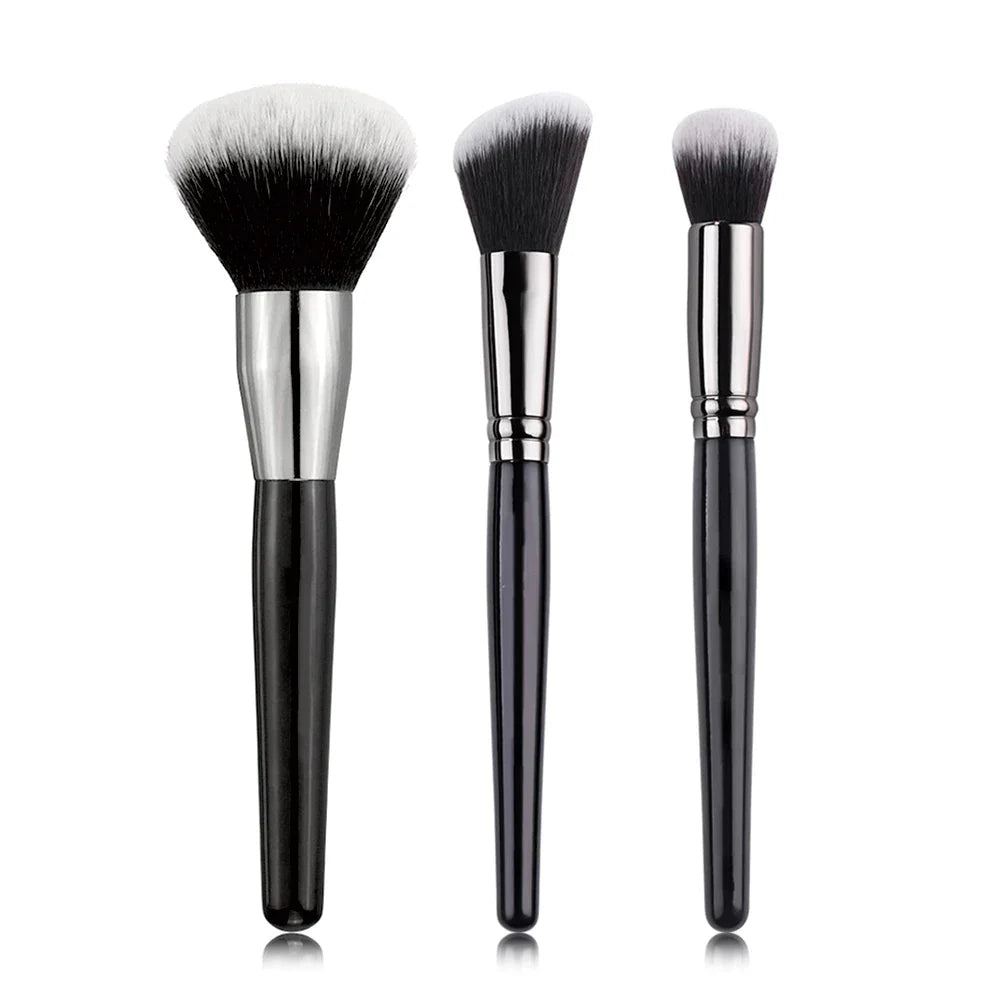 Professional Makeup Brush Set for Foundation & Loose Powder - Soft Synthetic Bristles for Flawless Face Makeup Application (Perfect for Daily Use, Contouring, and Professional Makeup Artists)