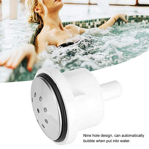 9 Hole Air Jet Nozzle Replacement for Bathtub Spa - Durable Plastic Air Jet Nozzle for Spa Bathroom Accessories & Fixed Showerheads - Perfect for Relaxing Baths & Hydrotherapy