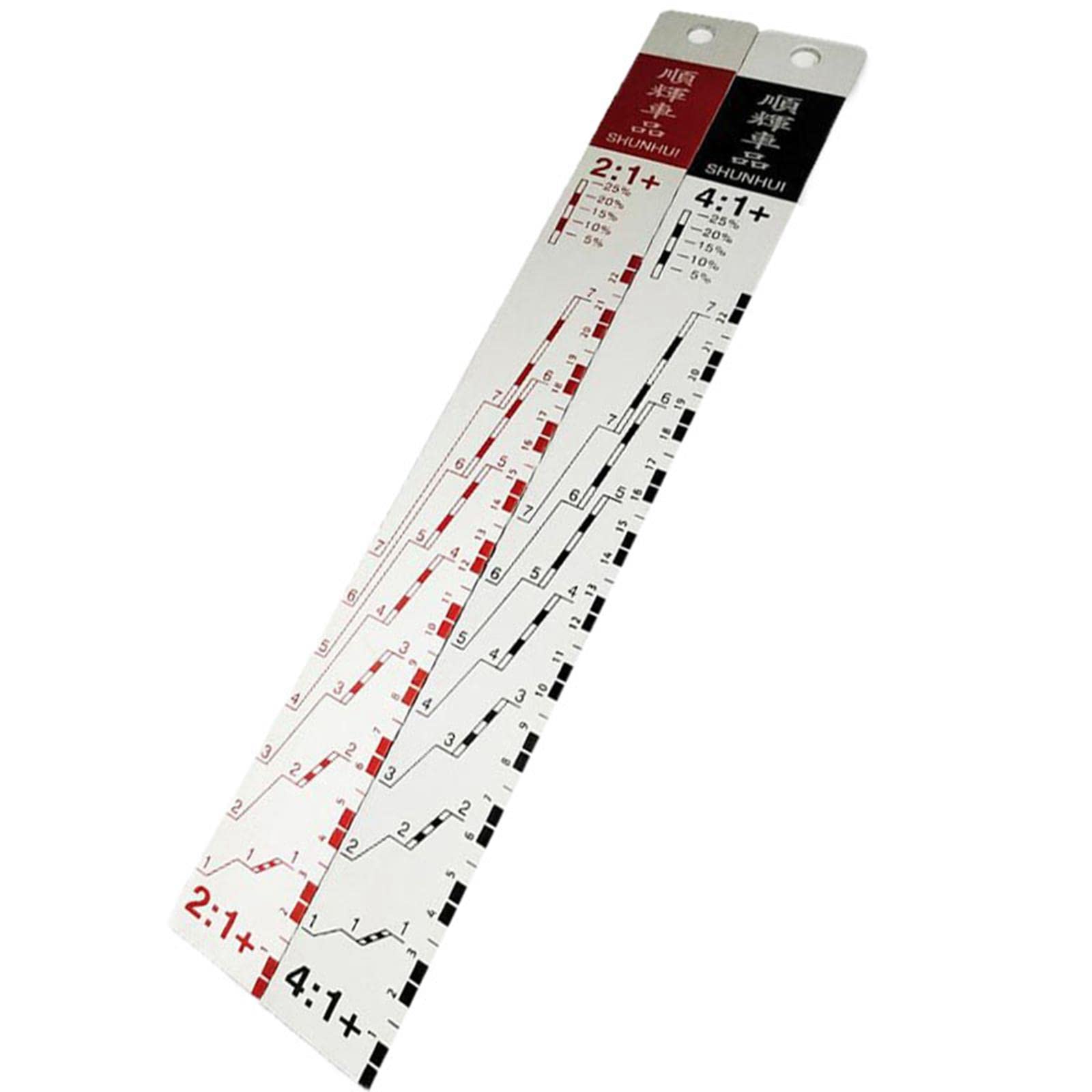 Homyl 2:1/4:1 Aluminum Alloy Paint Mixing Ruler - Easy Mixing Stick for Car Coating & Automotive Paint Colors - Durable Paint Stirrer for Auto Body Shops & DIY Car Painting Projects
