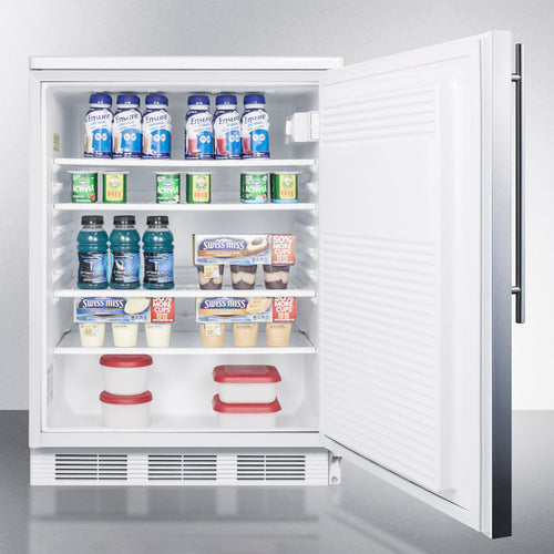 Accucold 24-Inch Wide Built-In All Refrigerator FF7LWBISSHV - Perfect for Small Kitchens, Apartments & Office Spaces