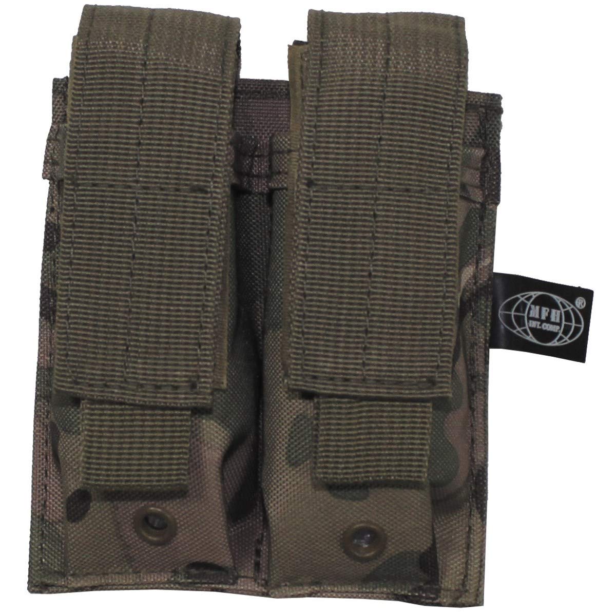 Tactical Double Magazine Pouch - MOLLE Compatible, Small Size, Operation Camo - Perfect for Military, Hunting & Outdoor Adventures
