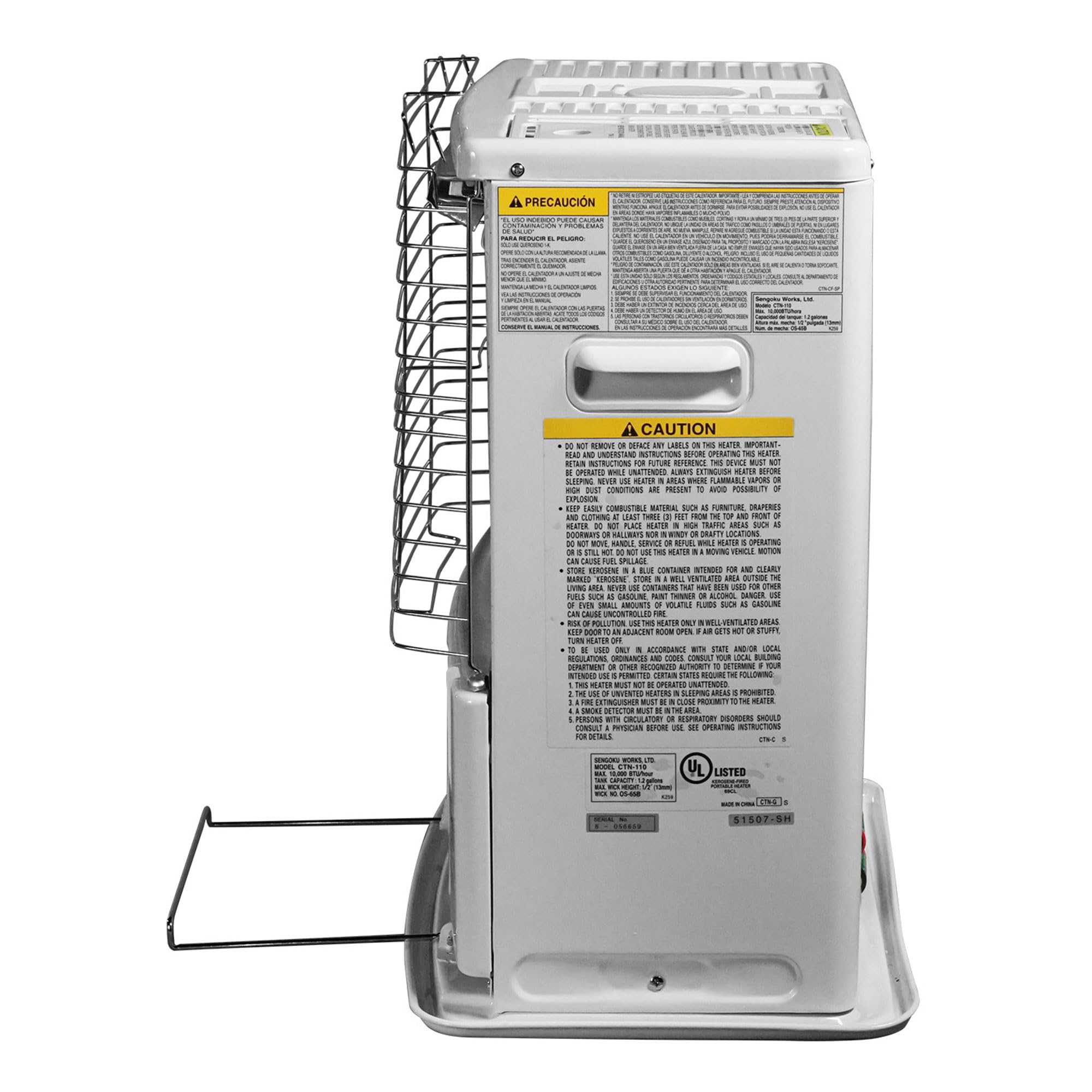 Sengoku HeatMate 10,000 BTU Portable Kerosene Heater for Indoor & Outdoor Use - Covers 400 Sq.Ft - Perfect for Garages, Camping, and Emergency Heating