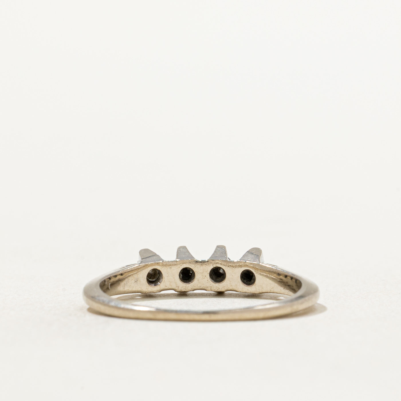 0.10ctw Four Stone Diamond Ring - Size 5.5 - Elegant Wedding Band, Anniversary Gift & Everyday Jewelry for Women