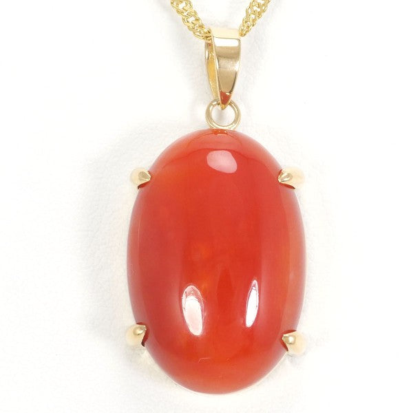 18K Yellow Gold Coral Necklace for Women - Elegant Handmade Jewelry Gift for Birthday, Anniversary & Wedding | Perfect for Beach Vacations & Summer Outfits