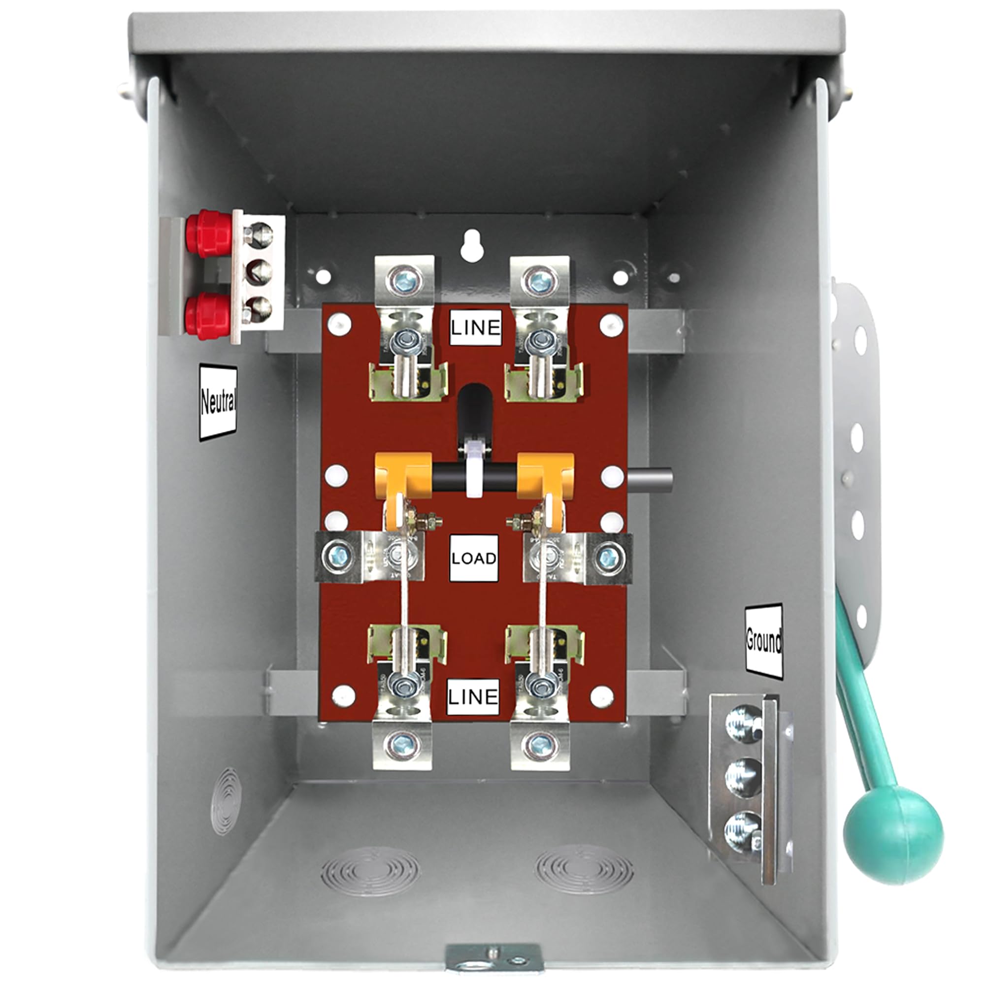 200 Amp Manual Transfer Switch for Generators - Upgraded 120/240V Double Throw Safety Switch | Home Backup Power, Emergency Power Transfer, RV & Off-Grid Use