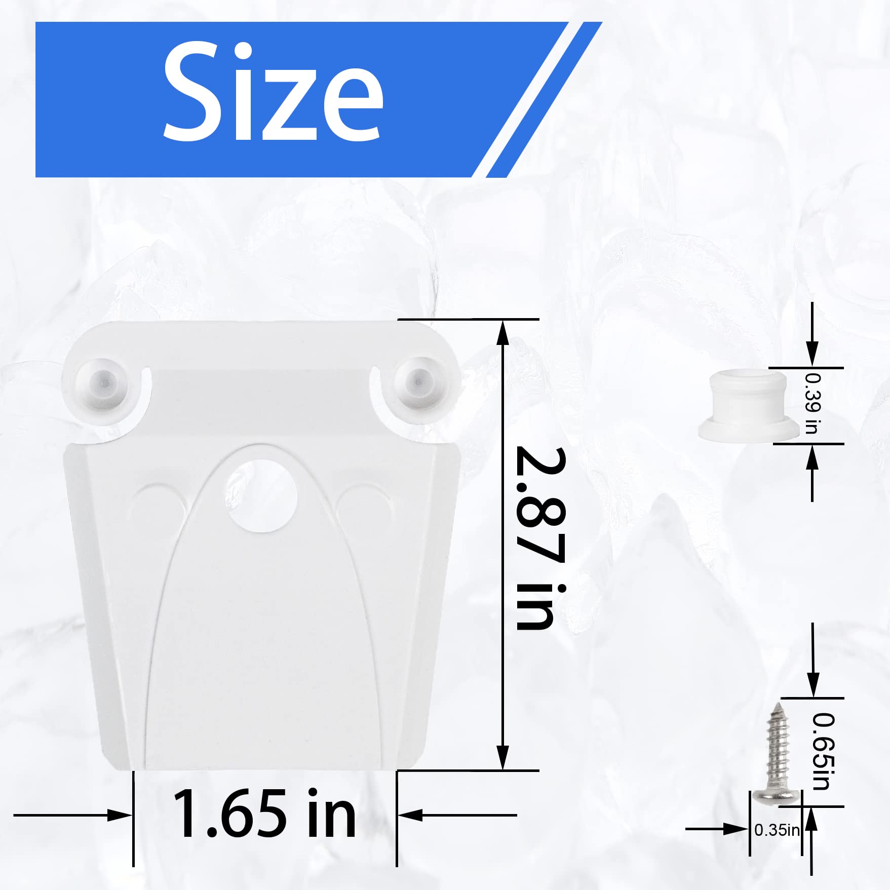 High Strength Cooler Latch Replacement Parts - Compatible with Igloo 50-165 Qt Coolers, Durable Latch Posts and Screws for Outdoor Camping, Picnics, and Beach Trips
