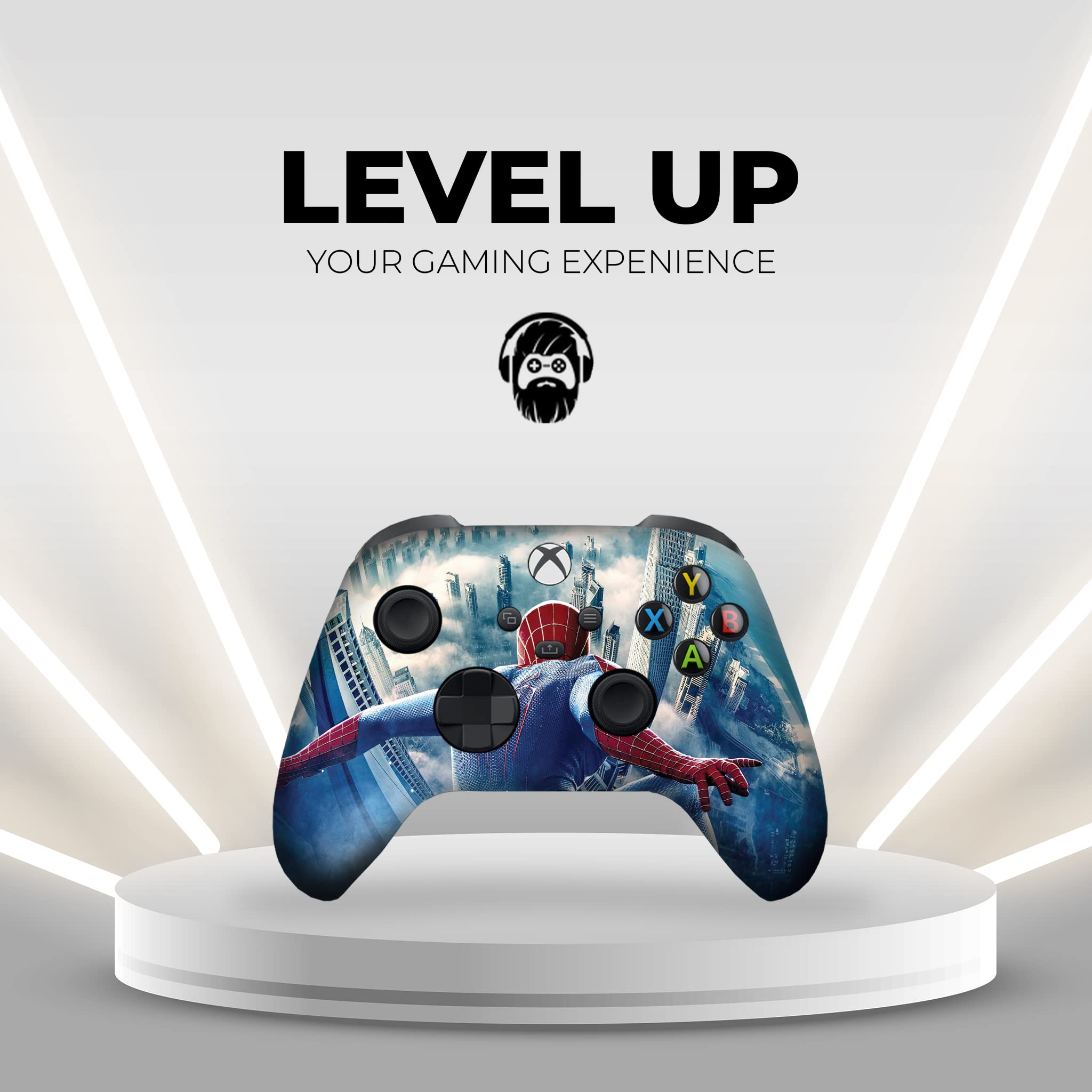 Wireless Spider-Man Skyline Custom Xbox Controller for Xbox One & Series X/S - Hydro-Dip Printed & Modded in USA (Not Just a Skin) - Perfect for Gaming, Collecting & Gift Giving