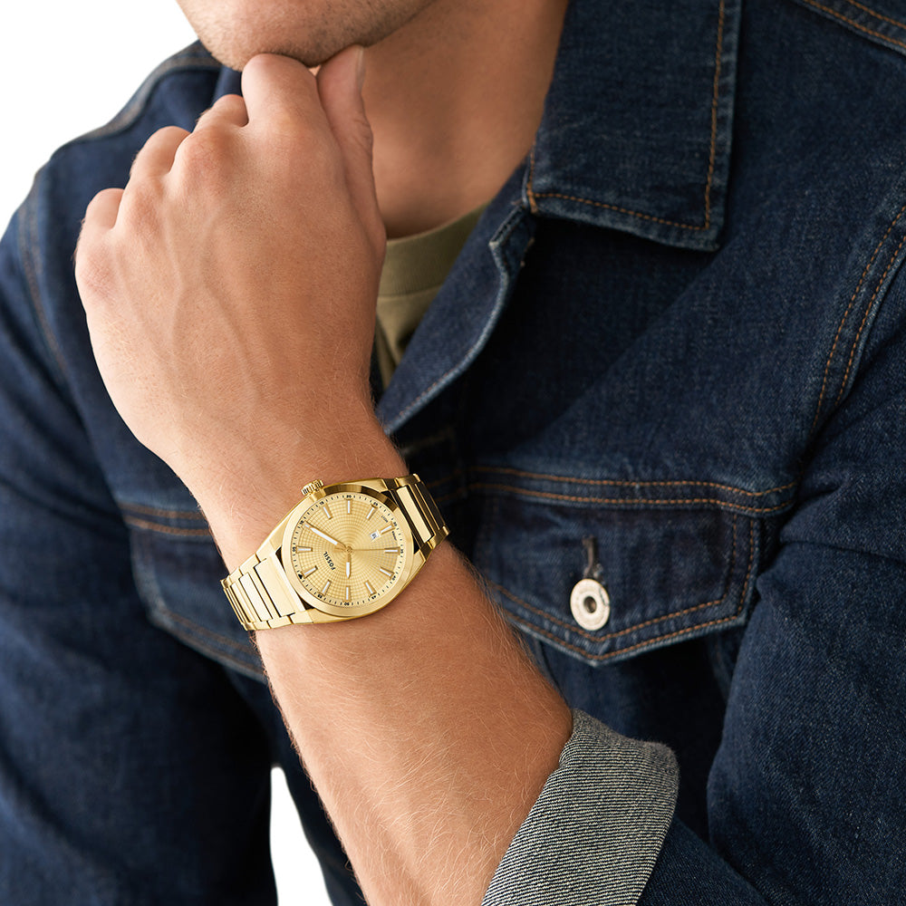 Fossil Everett FS5965 Men's Stainless Steel Chronograph Watch - Perfect for Business, Casual & Formal Occasions