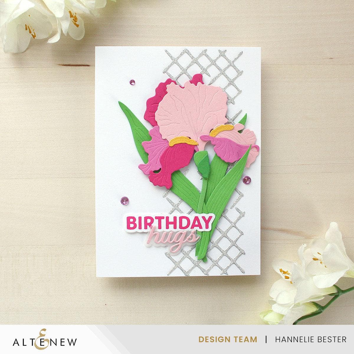 Bearded Iris Layering Die Set for Paper Flower Crafting - DIY Scrapbooking, Card Making, and Home Decor Projects