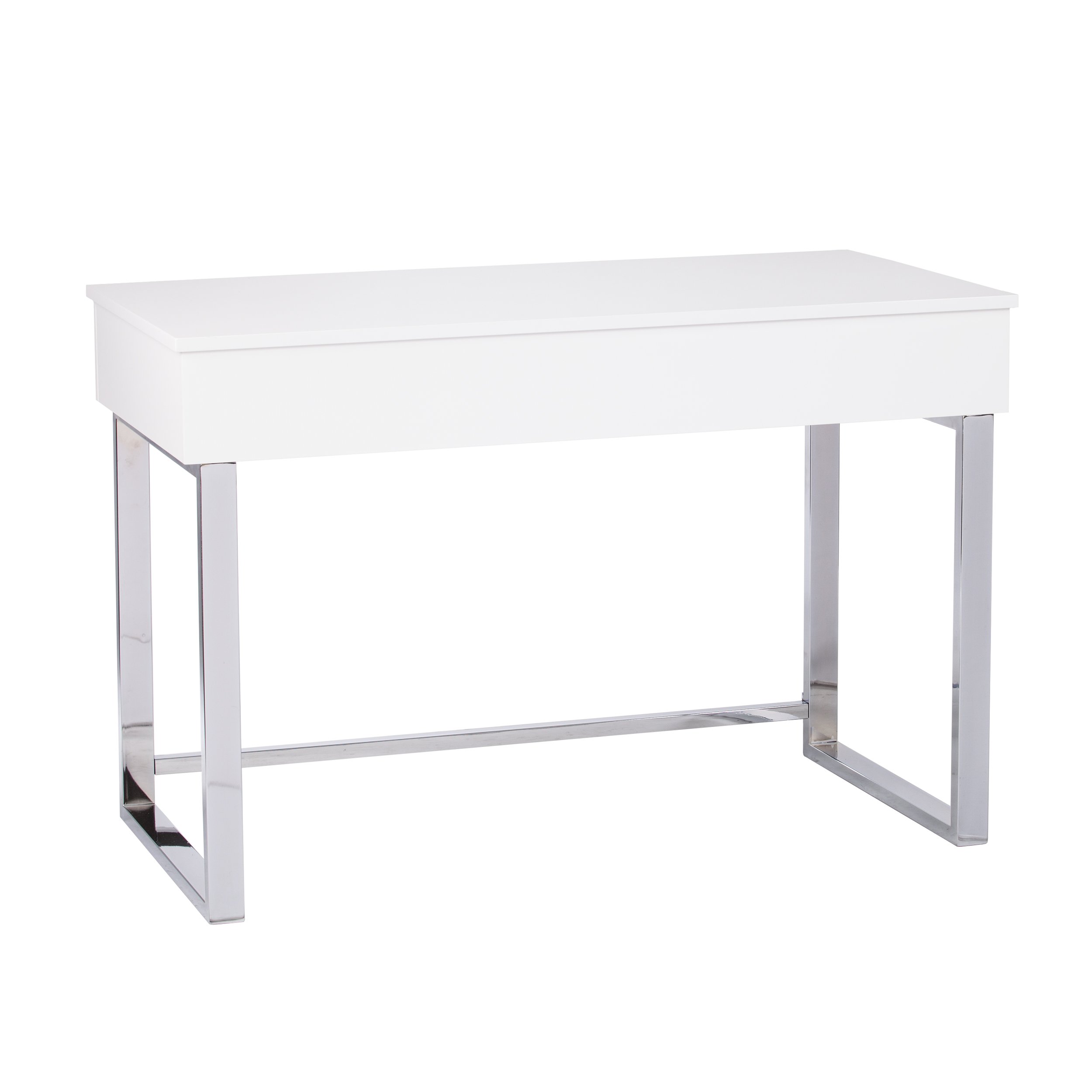 SEI Furniture Inman Adjustable Height Sit-Stand Desk - Electric Standing Desk with Memory Presets, White - Perfect for Home Office & Workspace Ergonomics