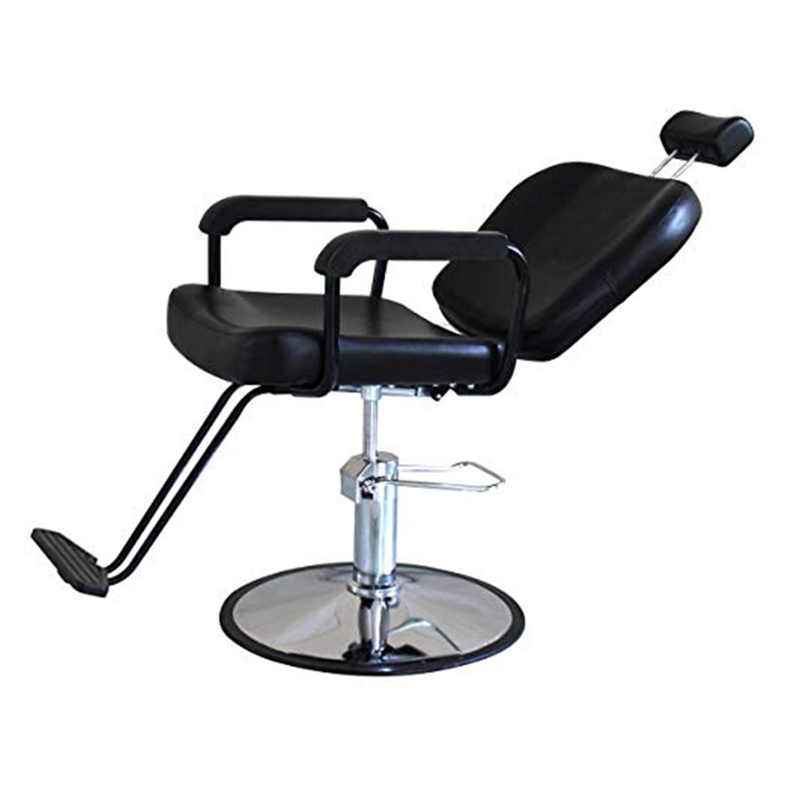 Vintage Hydraulic Recline Barber Chair for Salon & Spa - Professional Beauty Salon Equipment for Haircuts, Shaves & Relaxation