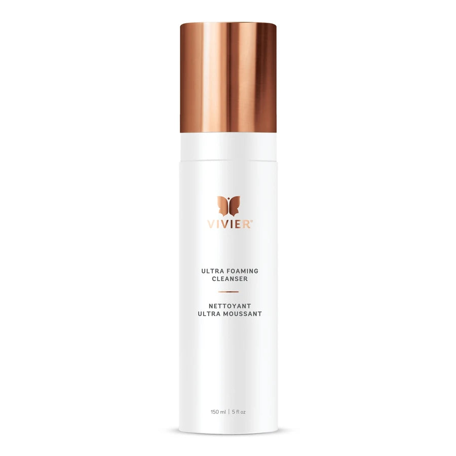Vivier Ultra Foaming Cleanser 150ml - Gentle Face Wash for Sensitive Skin | Deep Cleansing & Hydrating | Perfect for Daily Skincare Routine & Travel