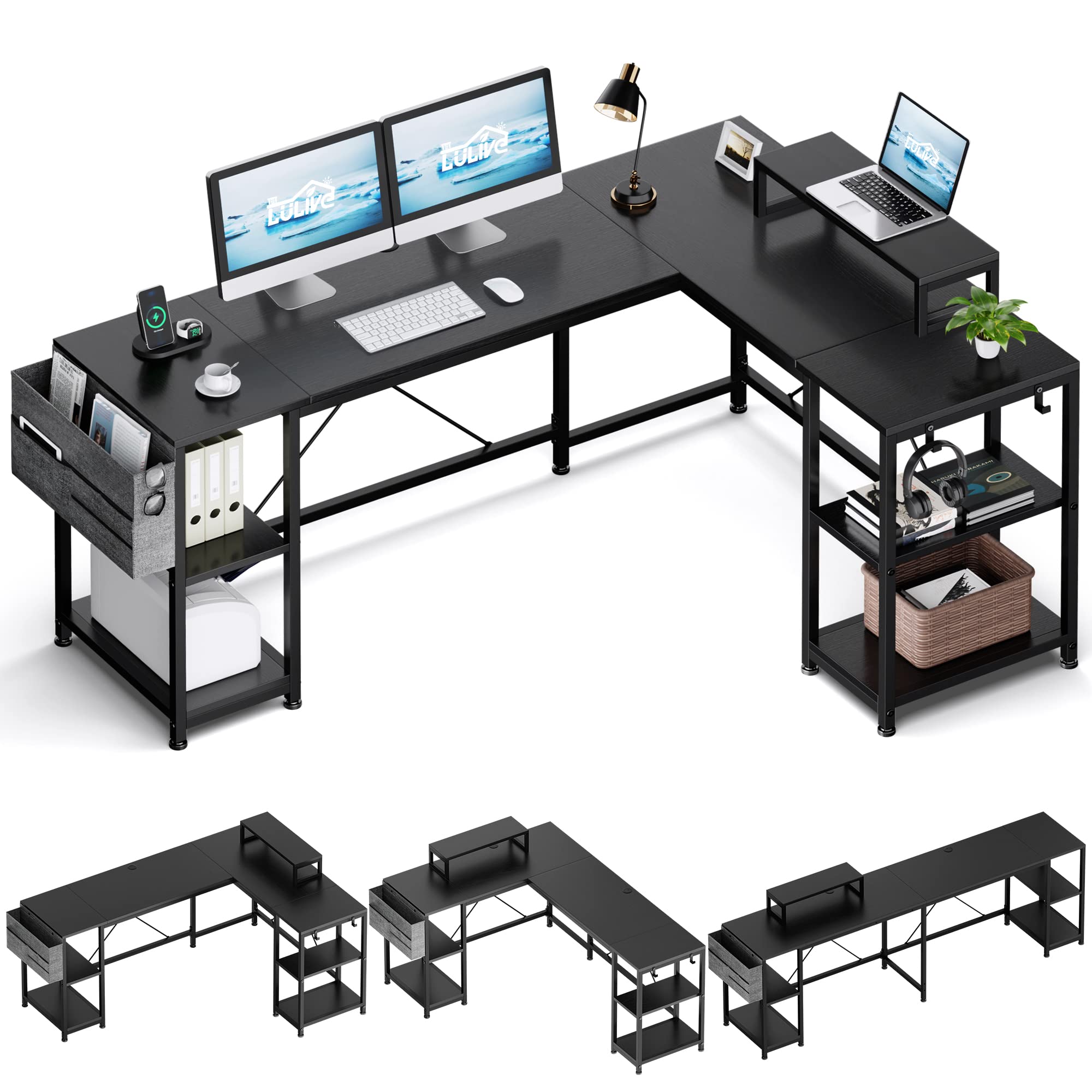 L Shaped Desk 95
