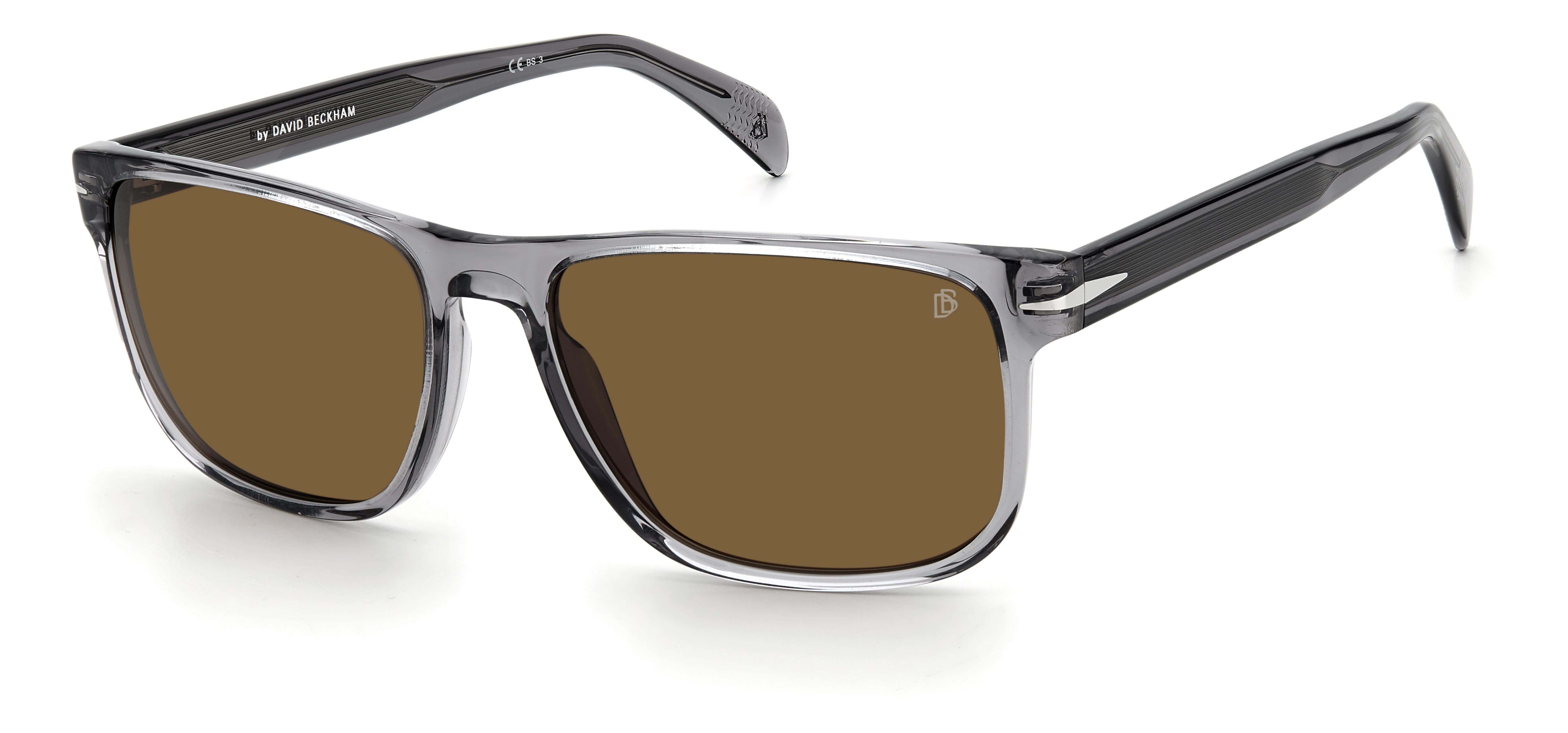 David Beckham DB 1060/S KB7 5717 Polarized Sunglasses for Men - UV Protection Aviator Style Shades for Driving, Beach & Outdoor Activities