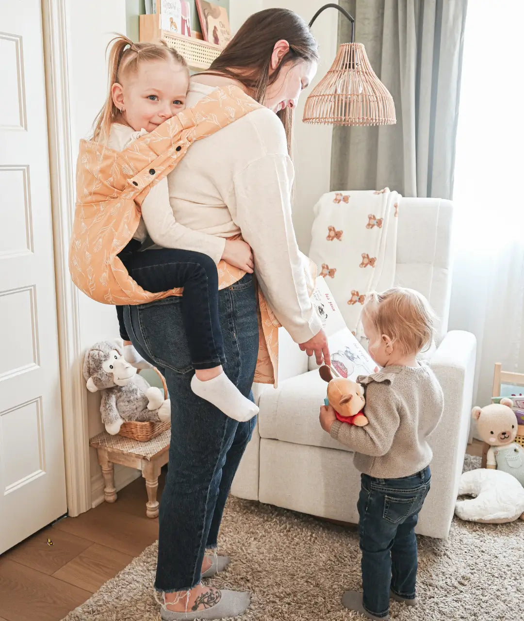 Meh Dai Baby Carrier - 3 in 1 Adjustable Sling Wrap for Newborn to Toddler - Stylish Pattern Designs - Perfect for Hands-Free Parenting, Shopping & Outdoor Adventures