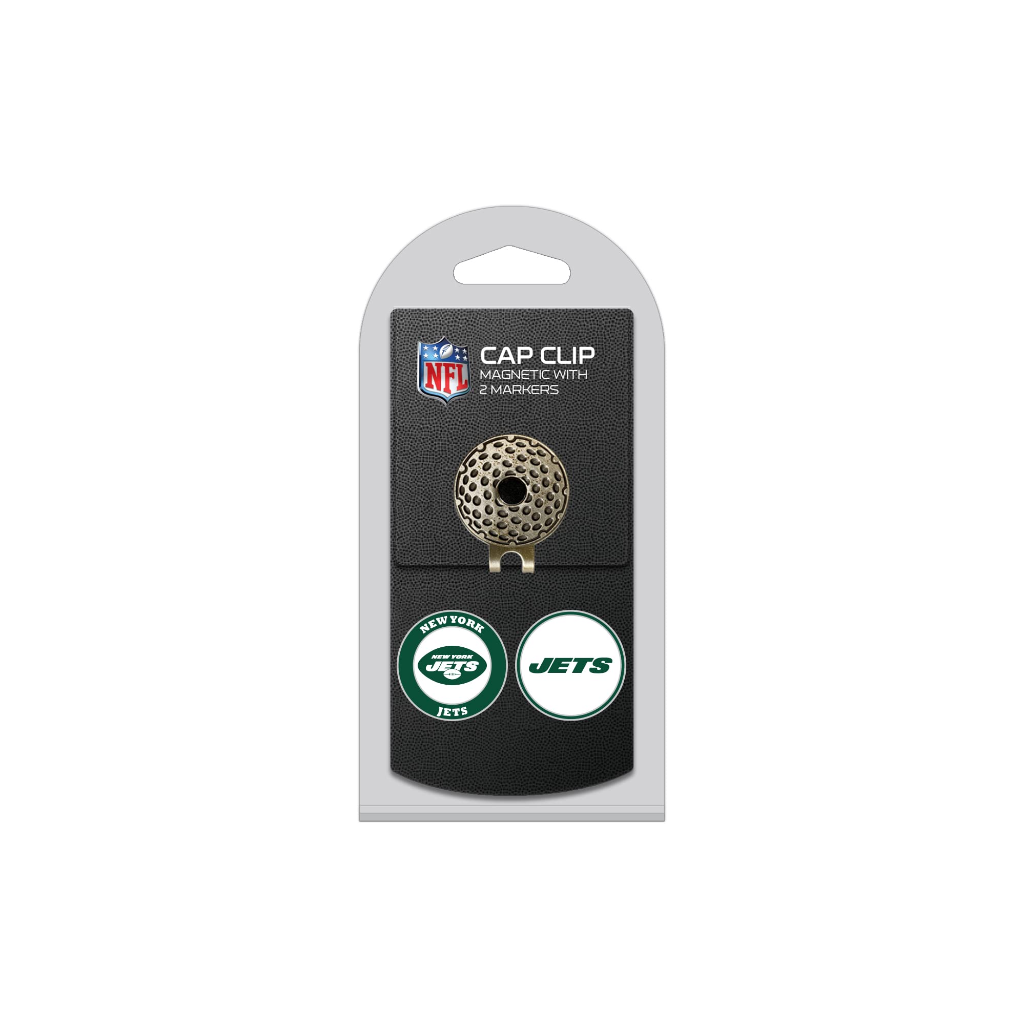 Team Golf NFL Golf Cap Clip with 2 Removable Double-Sided Enamel Magnetic Ball Markers - Premium Golf Accessories for Men - Perfect for Golf Tournaments, Practice & Fan Support