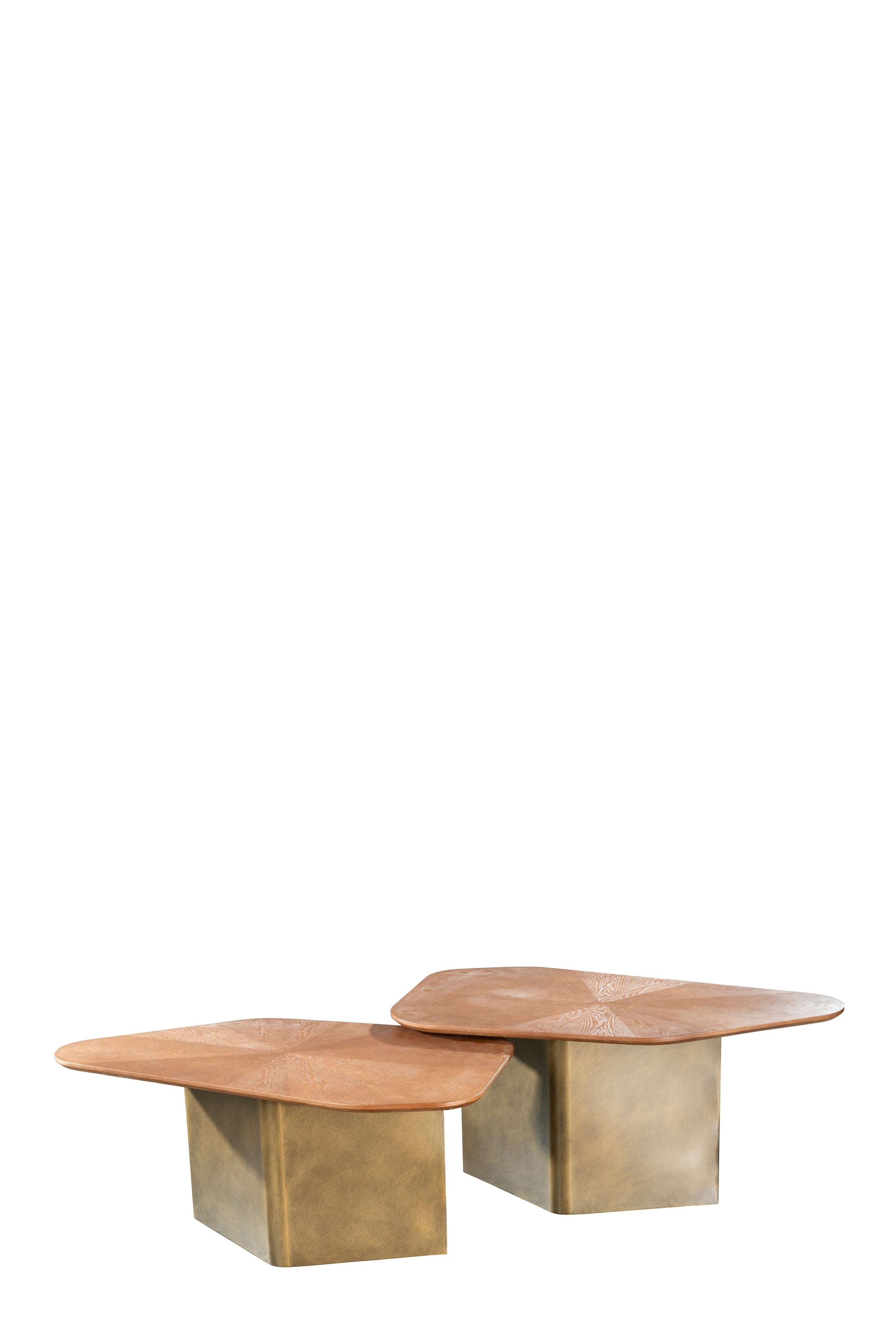 Modern Set of 2 Mauricio Nesting Coffee Tables - Space Saving Living Room Furniture for Small Spaces | Perfect for Apartments, Condos & Cozy Homes