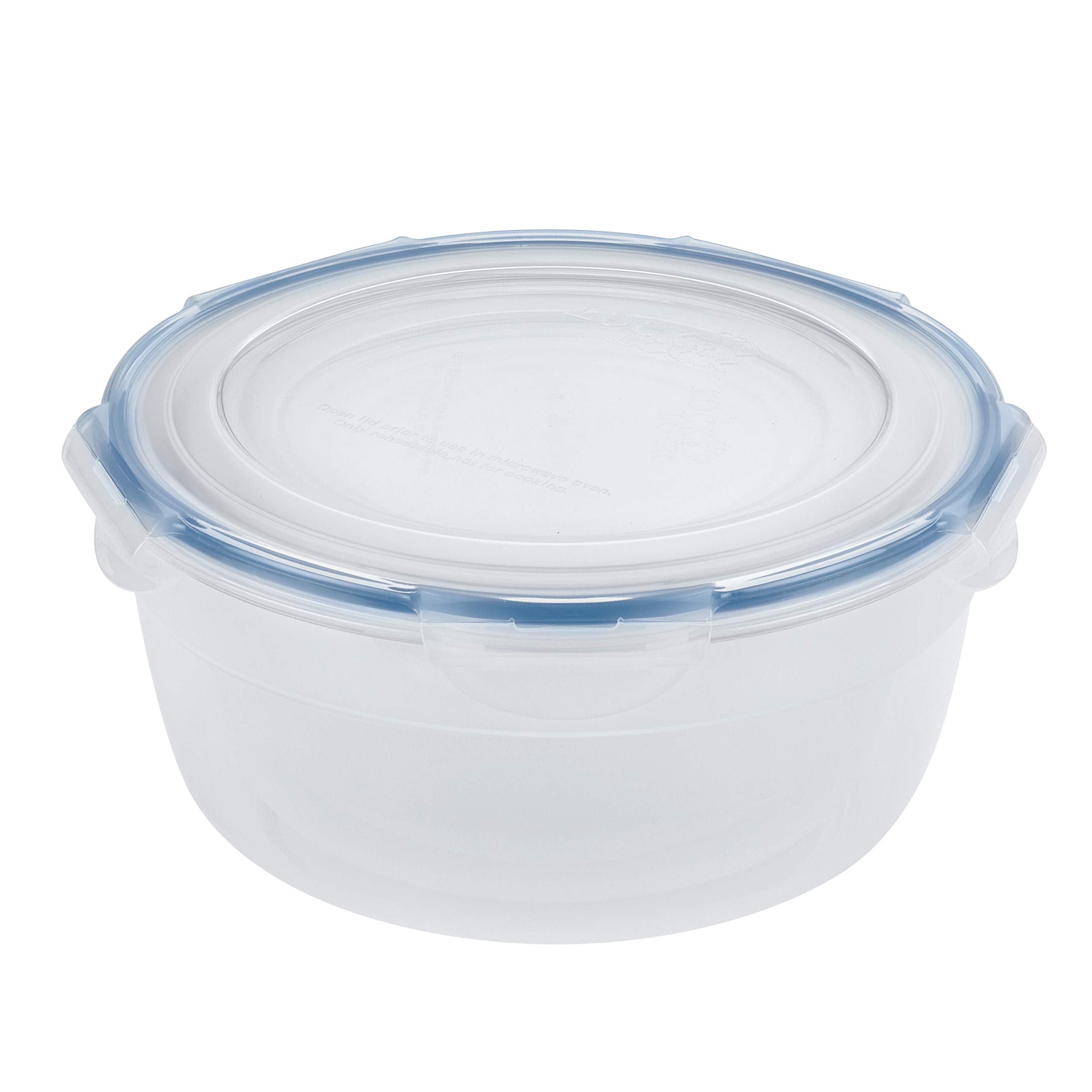 LocknLock Airtight Food Storage Containers with Lids - 6-Piece Set, BPA Free, Stackable, Clear Plastic - Perfect for Meal Prep, Leftovers & Pantry Organization