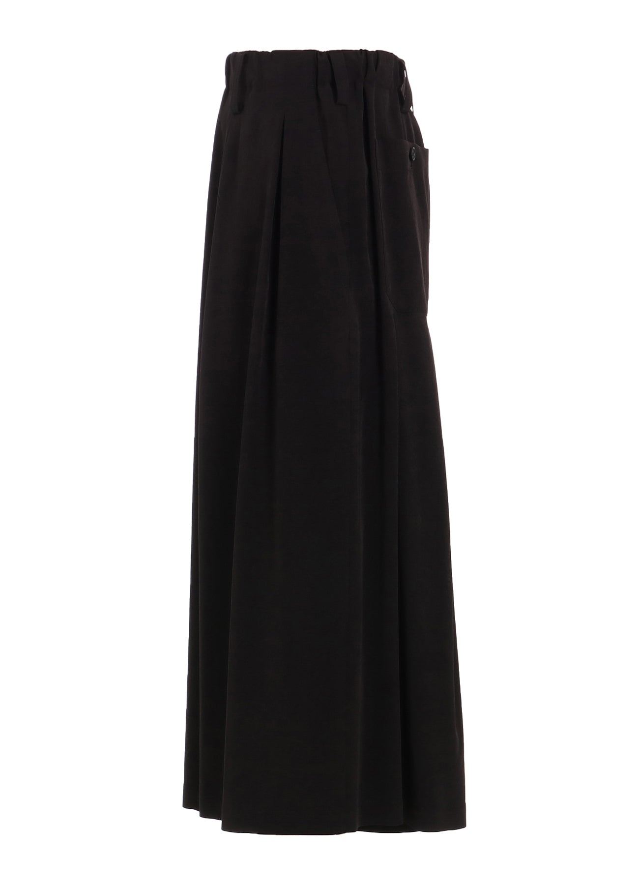 Stylish Crepe de Chine Cropped Wide Pants with Gusseted Flap Pockets - Women's High Waist Loose Fit Trousers for Casual Wear & Office Outfits