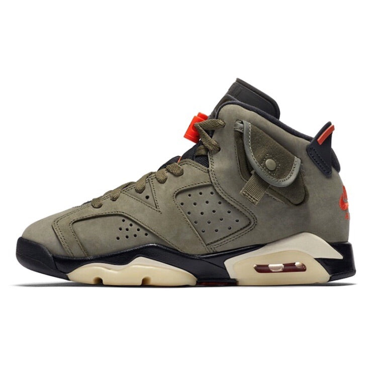 Air Jordan 6 Retro GS Travis Scott Cactus Jack Sneakers - Limited Edition Basketball Shoes for Women & Kids - Perfect for Streetwear, Sneaker Collection & Casual Wear