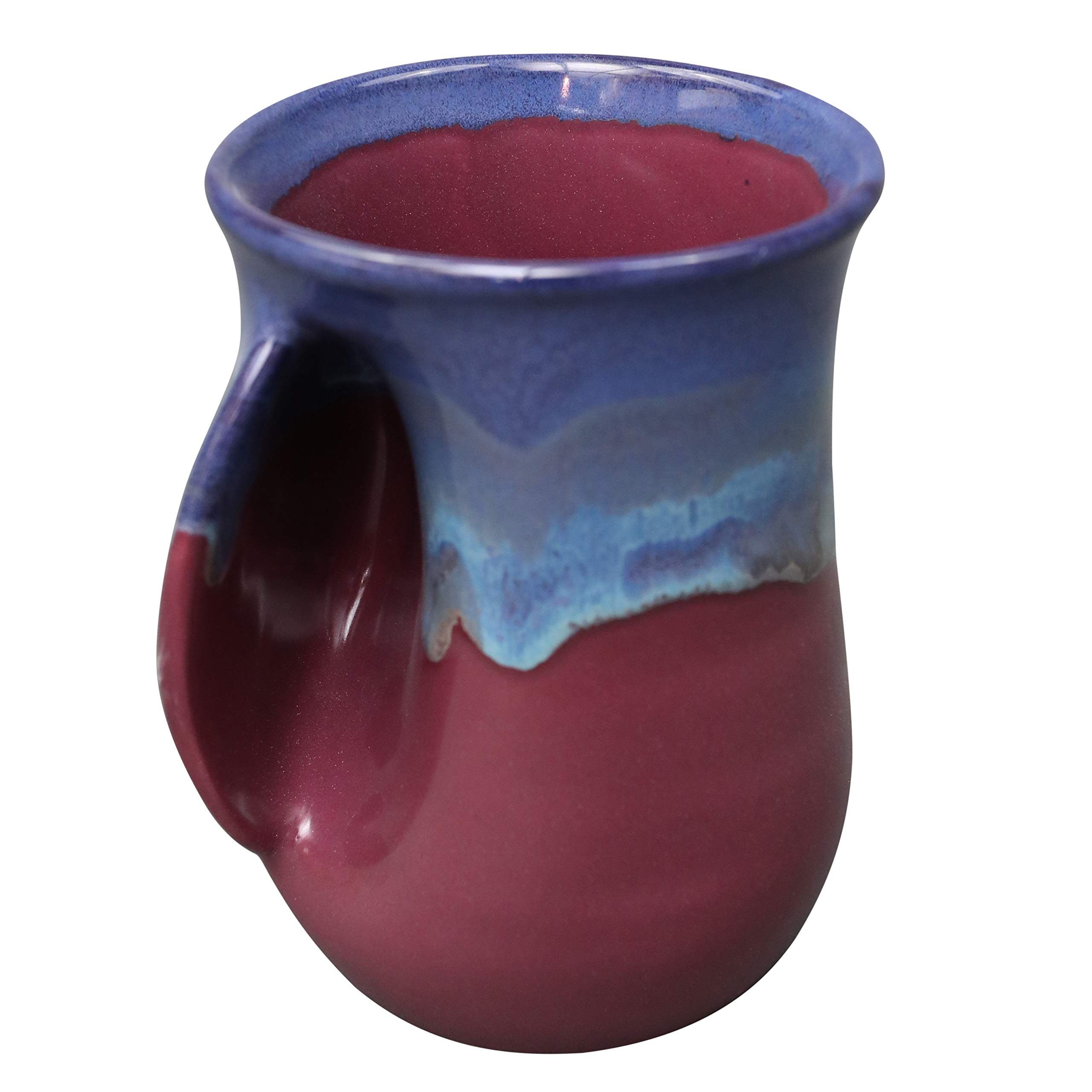 Left Handed Hand Warmer Mug - Insulated Purple Coffee Cup for Hot Drinks | Perfect for Office, Travel & Outdoor Use