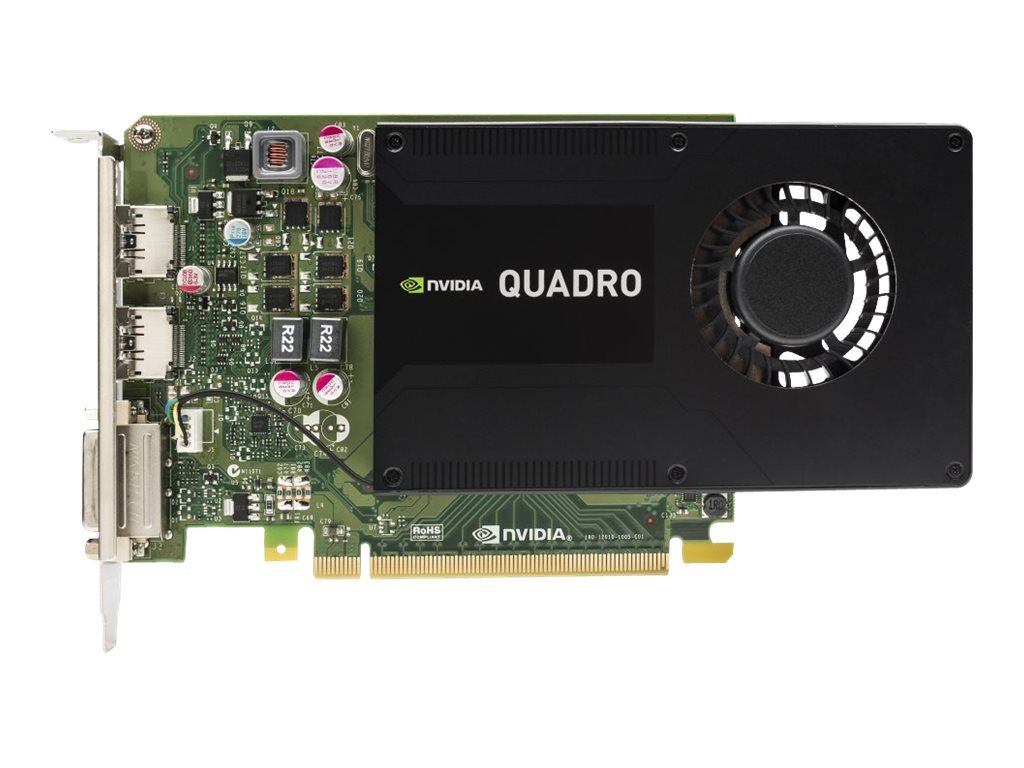 HP J3G88AT Quadro K2200 4GB GDDR5 Professional Graphics Card for CAD, 3D Modeling & Video Editing - Workstation GPU for Designers & Engineers