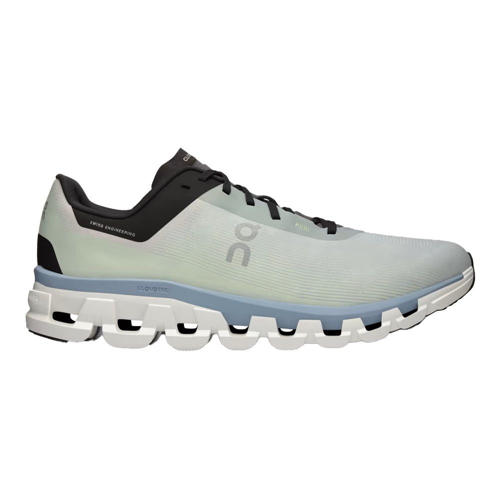 Men's On Cloudflow 4 Running Shoes - Glacier/Chambray - Size 9.5 D Medium - Lightweight & Breathable for Road Running, Jogging & Gym Workouts