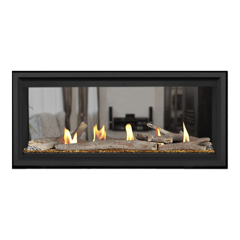 Napoleon Vector 38 See-Through Linear Direct Vent Gas Fireplace - LV38N2 1 | Modern Home Heating Solution for Living Rooms & Patios