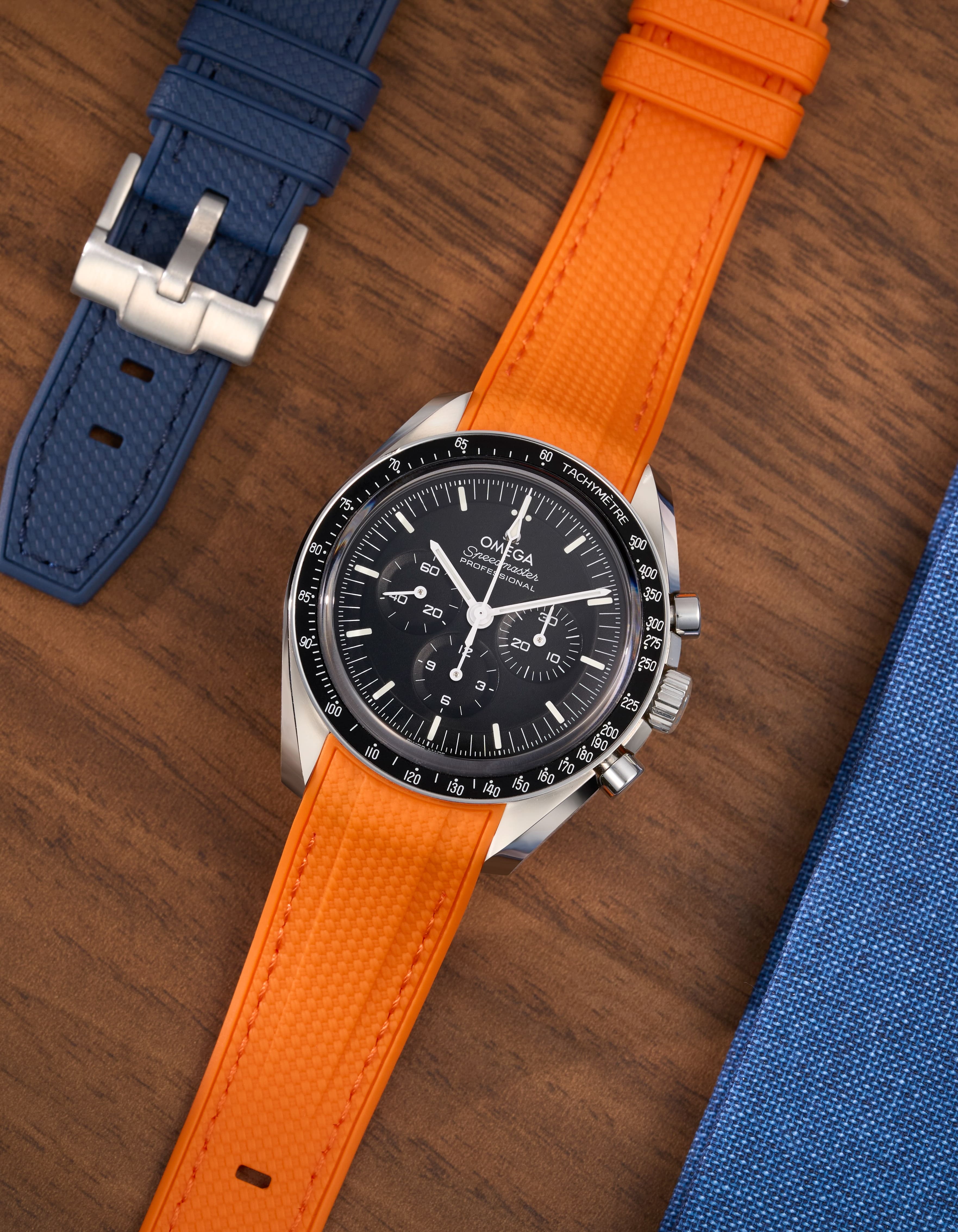 Vertech Premium Rubber Watch Band for Omega Speedmaster - Durable, Comfortable Replacement Strap for Men's Watches - Perfect for Swimming, Diving & Everyday Wear