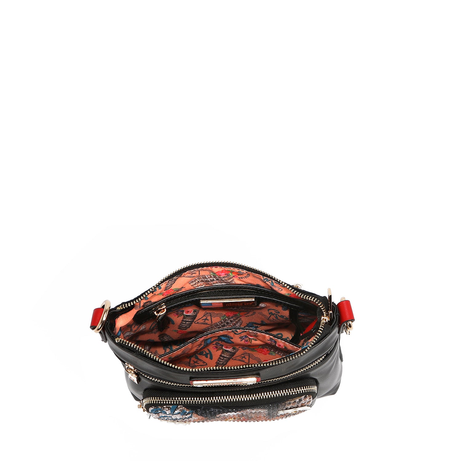 MARTHA TRAVELS ITALY ZIP CROSSBODY BAG - Stylish Leather Shoulder Purse for Women, Compact Travel Handbag with Secure Zipper - Perfect for Europe Trips, Daily Commute & Shopping
