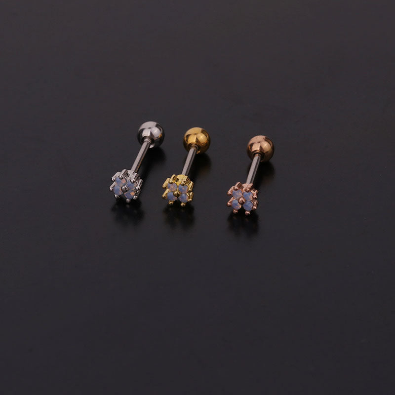 20G Cartilage Tiny Stud Earrings - Flat Back Crystal Earrings for Women | HSPJ258 | Perfect for Daily Wear, Parties & Gifts