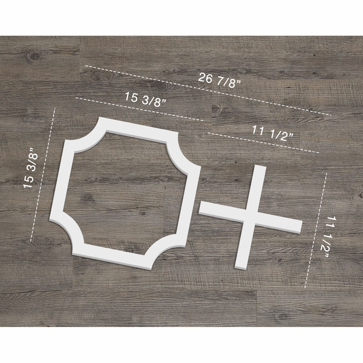Bradley Decorative Fretwork Wall Panels - Laser Cut Wooden Room Dividers & Decorative Screens for Living Room, Bedroom, and Office Partitions