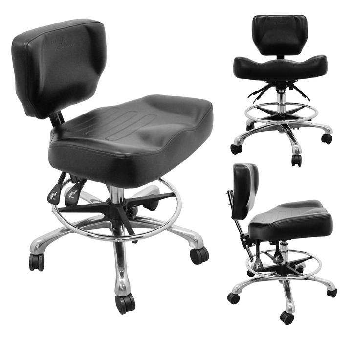 ComfortSoul Ergonomic Clinician Chair - Adjustable Healthcare Professional Stool for Doctors, Dentists & Nurses - Perfect for Medical Offices, Exam Rooms & Laboratories