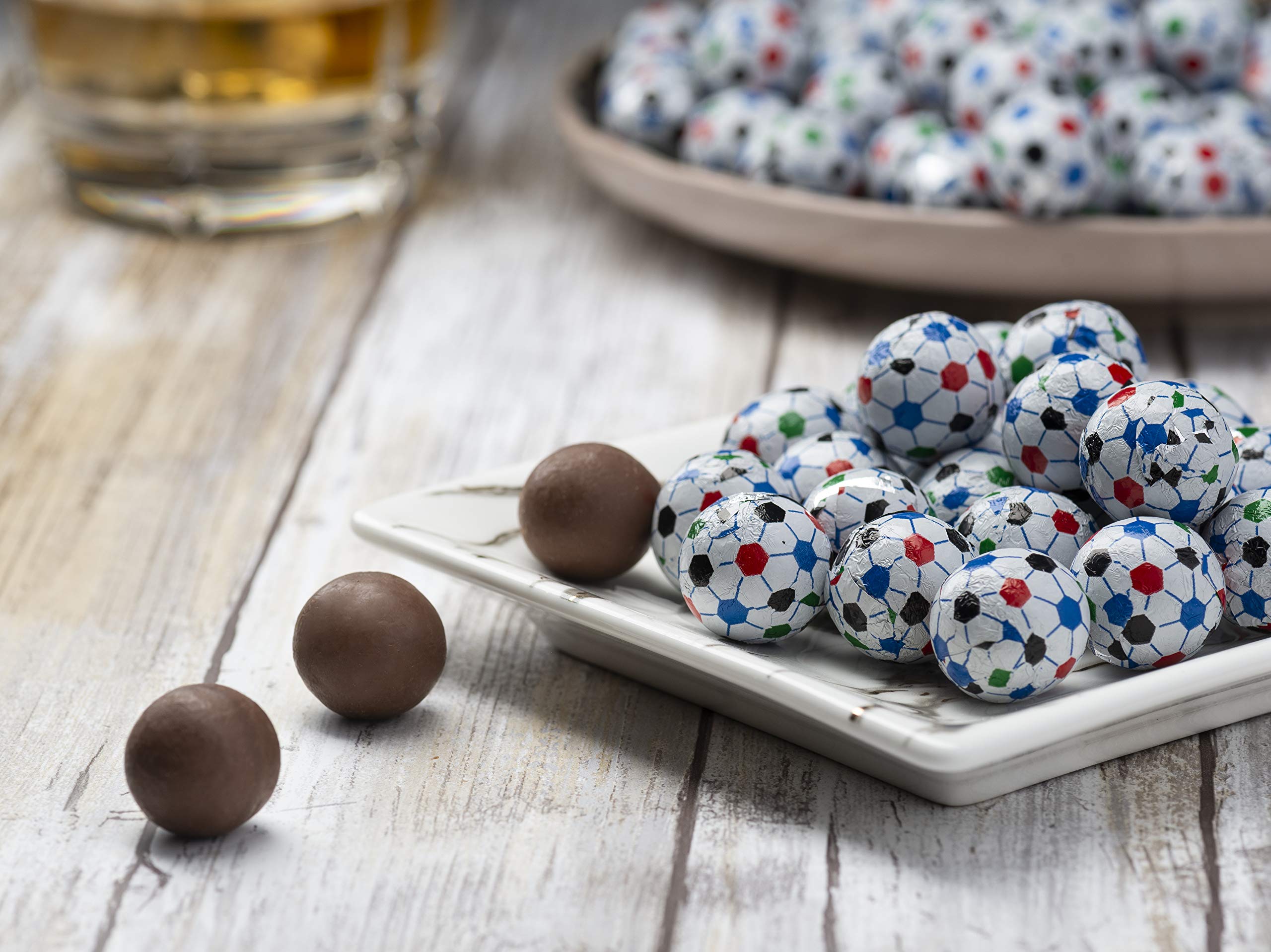 Premium Madelaine Milk Chocolate Soccer Ball Candy - 1 LB (80 Count) World Cup Party Favors, Bulk Chocolate Treats for Sports Events, Birthday Parties & Game Day Snacks
