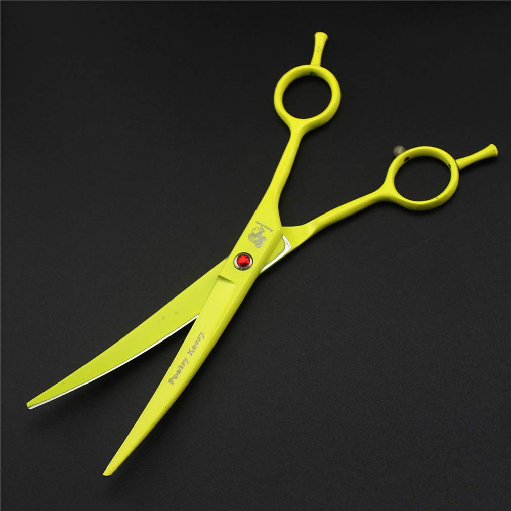 Premium 3-Piece Pet Grooming Scissors Set - Stainless Steel Dog & Cat Hairdressing Shears (Straight, Thinning, Curved) for Professional Grooming at Home or Salon