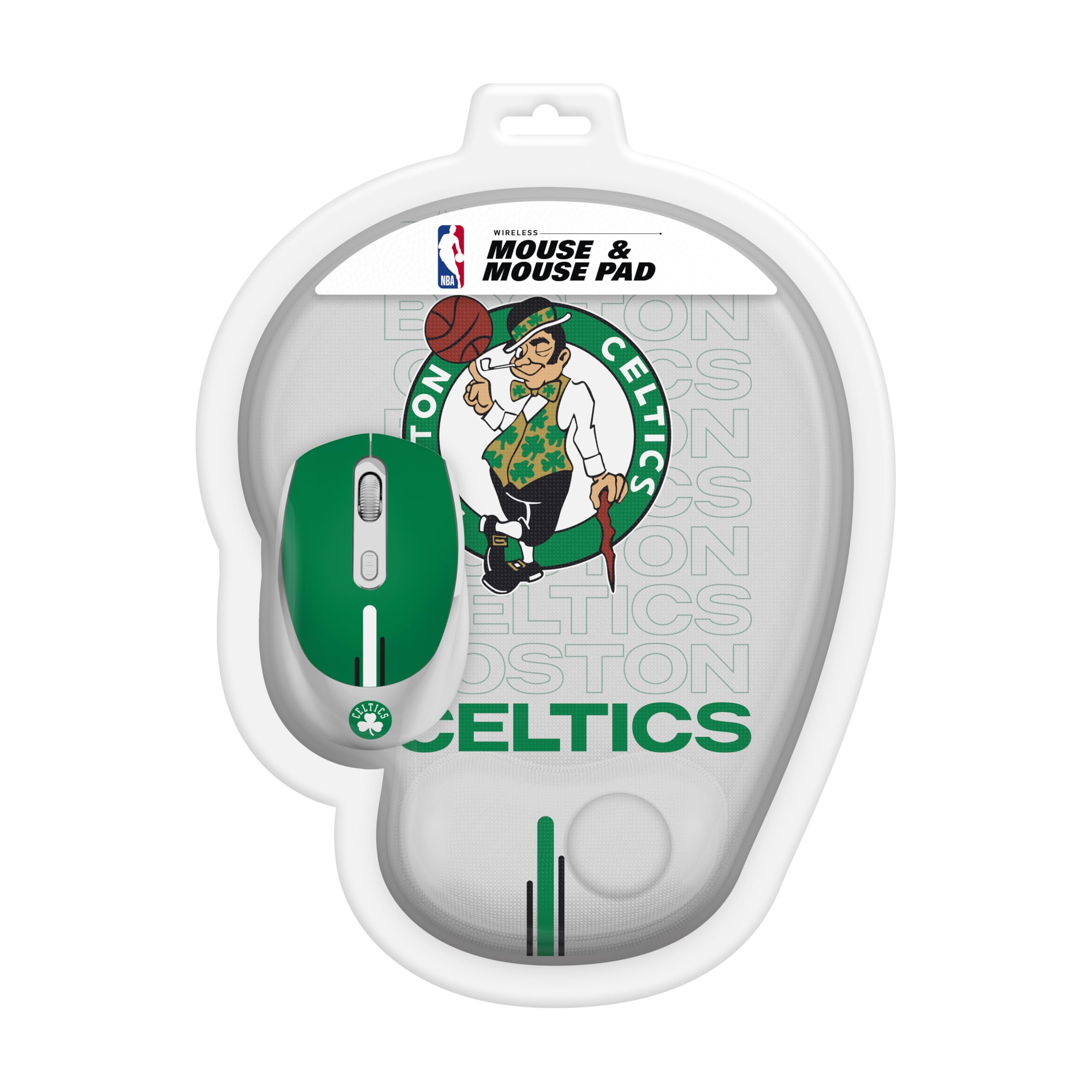 SOAR NBA Wireless Mouse with Gaming Mouse Pad - Ergonomic Design for PC, Laptop, Mac - Perfect for Gaming, Office Work & Home Use
