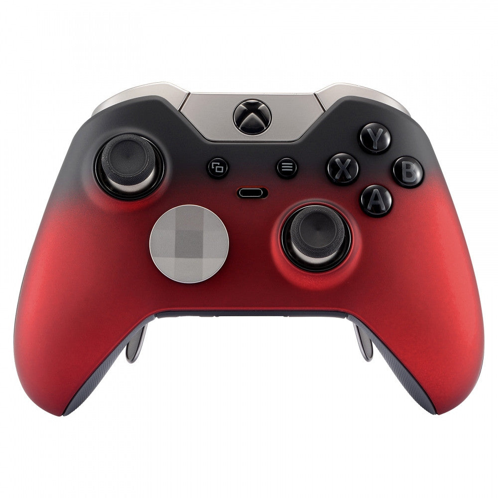eXtremeRate Replacement Front Shell Rings for Xbox One Elite Controller Model 1698 - Shadow Red (XOEP004) | Durable Repair Parts for Enhanced Gaming Experience