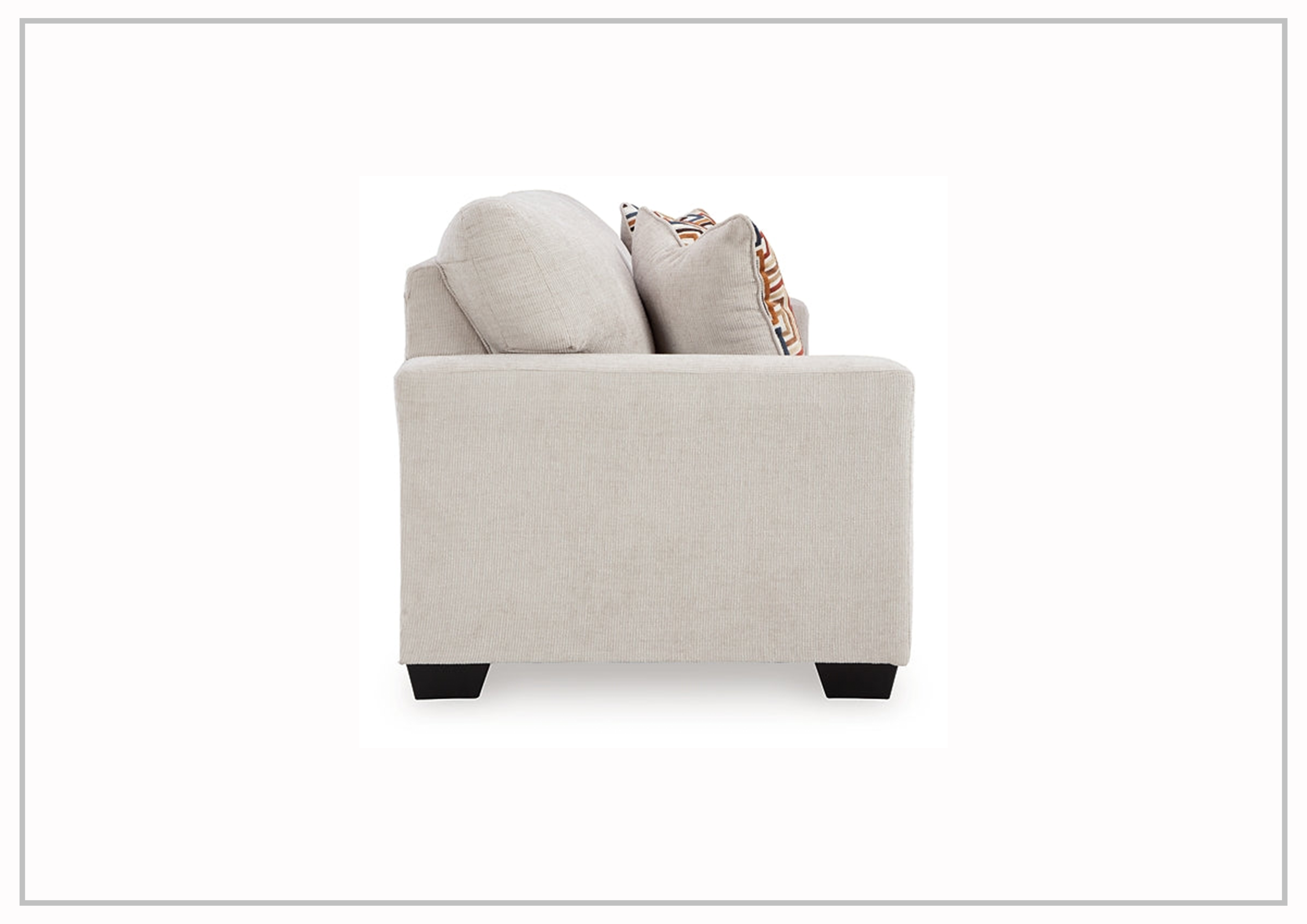 Gio Italia Amalfi Queen Fabric Sleeper Sofa with Accent Pillows - Convertible Bed & Comfortable Seating for Small Spaces, Guest Rooms & Apartments