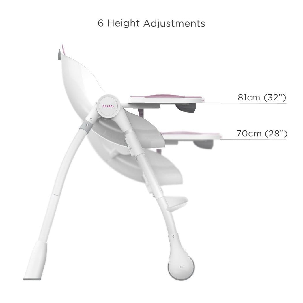 Oribel Cocoon 3-Stage Convertible High Chair for Babies & Toddlers - Adjustable, Space-Saving, Modern Design for Dining, Feeding & Playtime