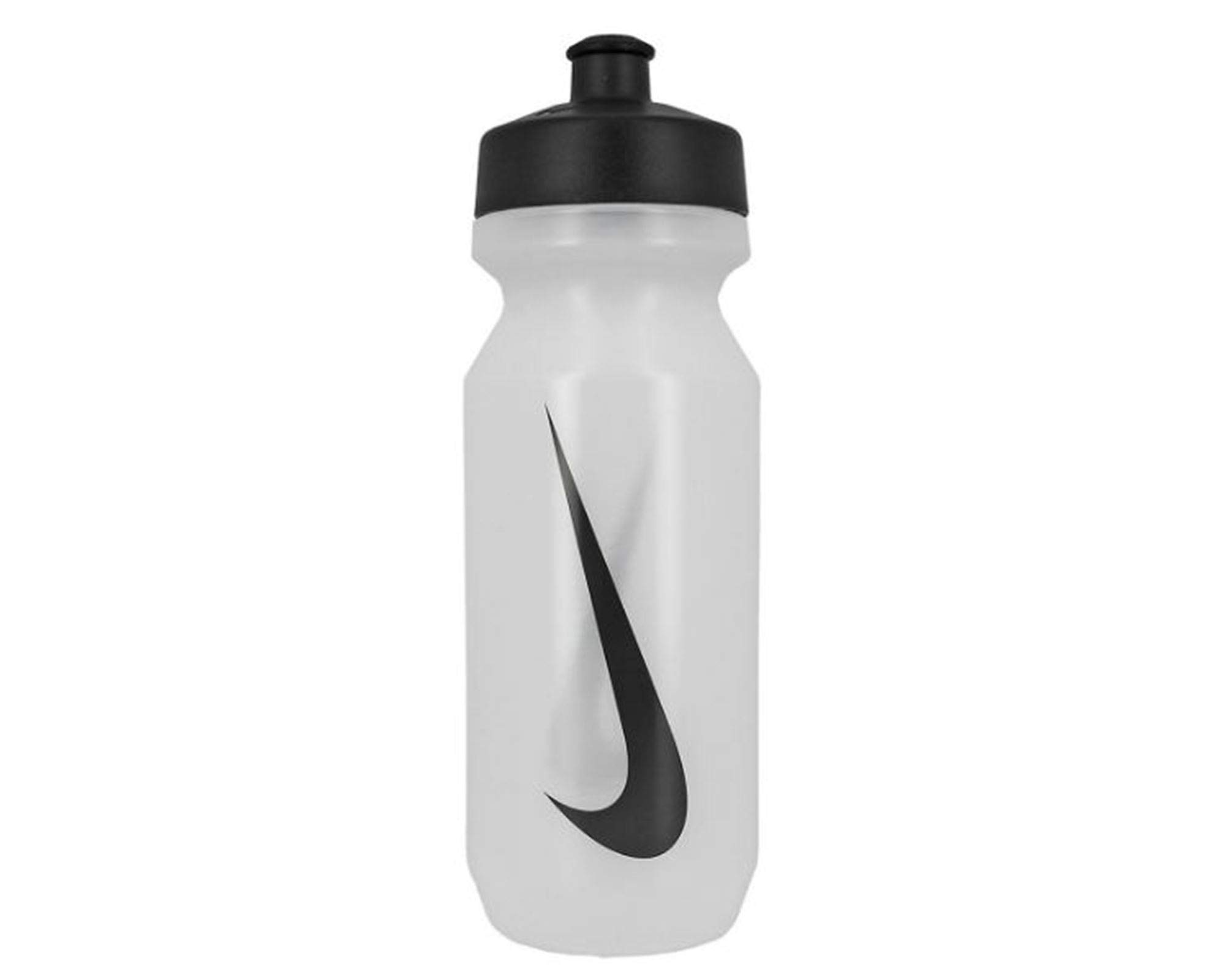 Nike Big Mouth Water Bottle 2.0 - 22oz (650ml) BPA-Free Sports Water Bottle with Leak-Proof Lid - Clear/Black/Black - Perfect for Gym, Running, Hiking & Outdoor Activities