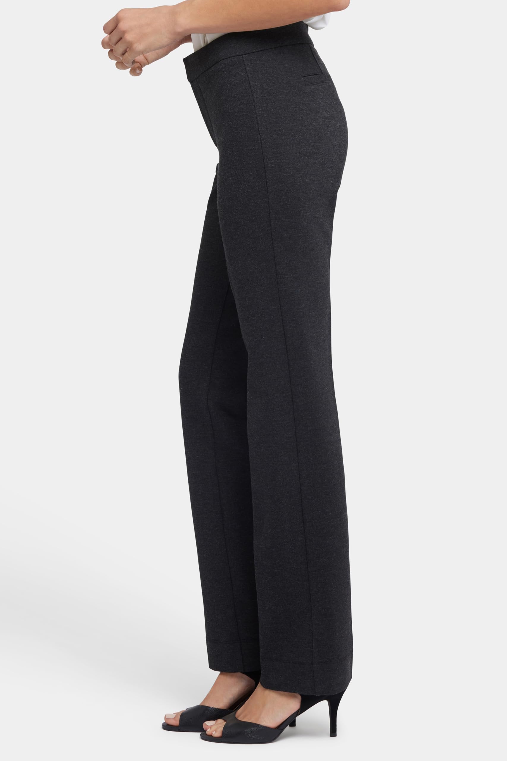 NYDJ Women's Slim Ponte Knit Work Pants - Professional Office Trousers for Business Casual & Formal Wear | Comfortable Stretch Dress Pants for Women