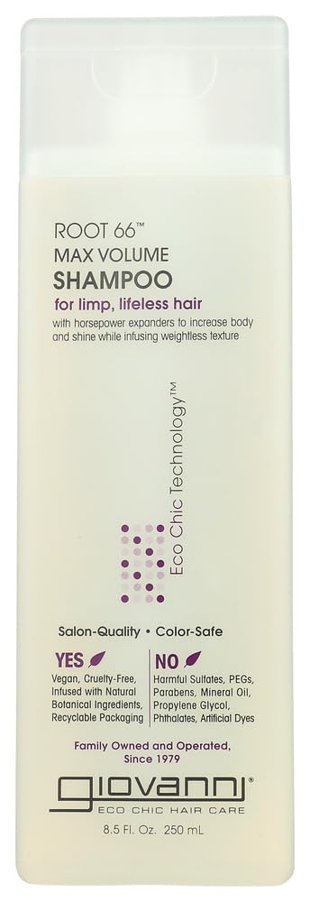 Giovanni Root 66 Max Volume Shampoo - 12 Pack (8.5 fl oz each) for Thick & Voluminous Hair - Perfect for Salons, Daily Use & Travel