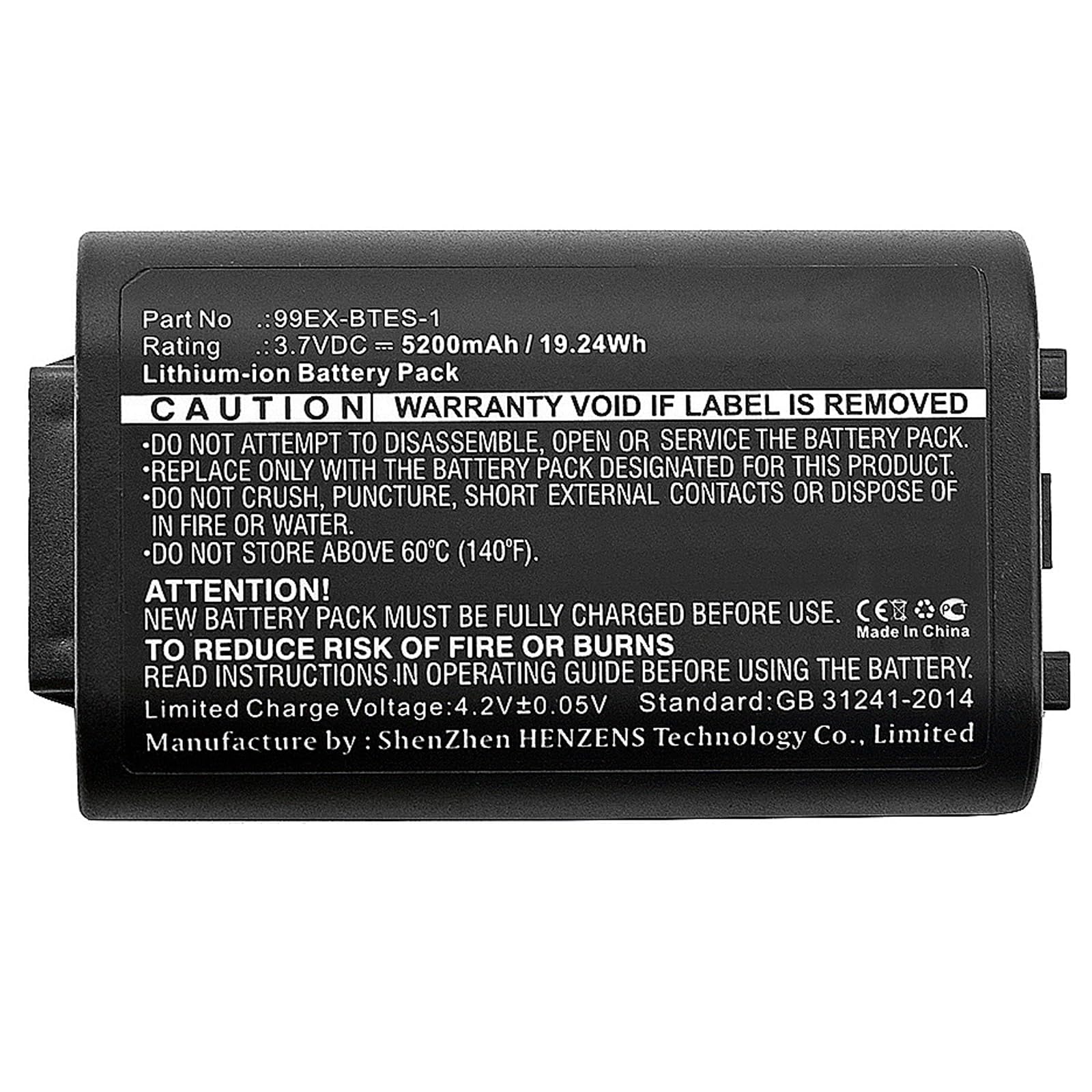 Synergy Digital 5200mAh Li-ion Battery for Dolphin 99EX-BTES-1 Barcode Scanner - High Capacity Replacement for Honeywell 99EX-BTEC-1 - Perfect for Retail, Warehouse & Inventory Management