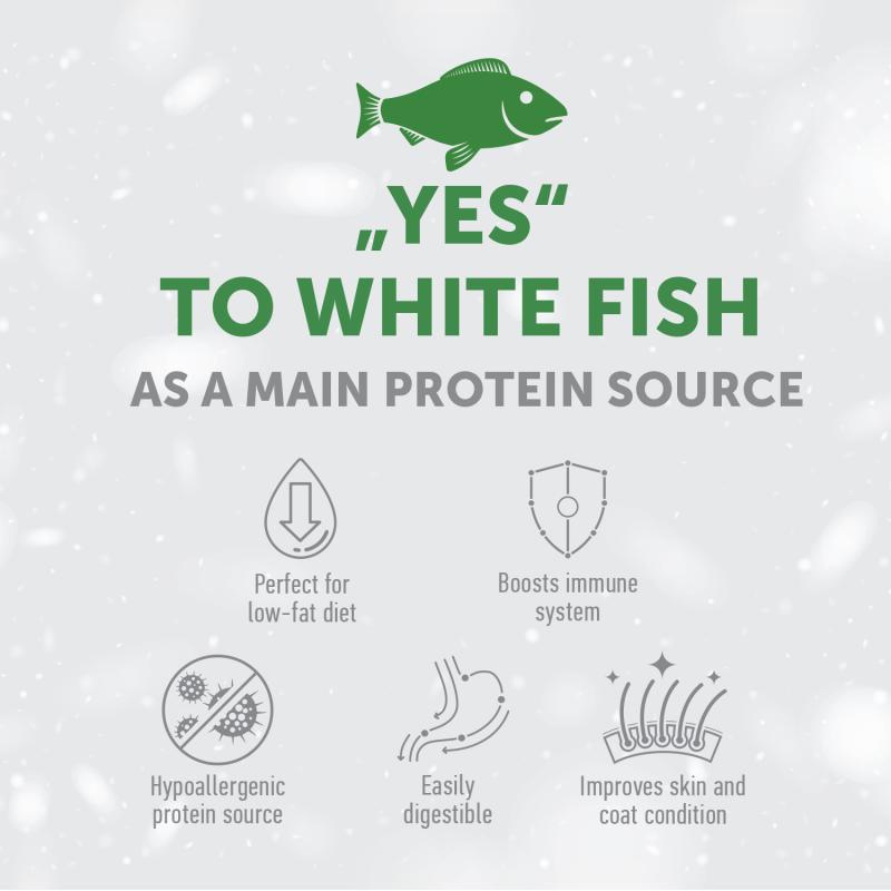 Premium Small & Mini Breed Dog Food with White Fish Protein - Supports Light Coat Health - Ideal for Adult Dogs at Home or Travel