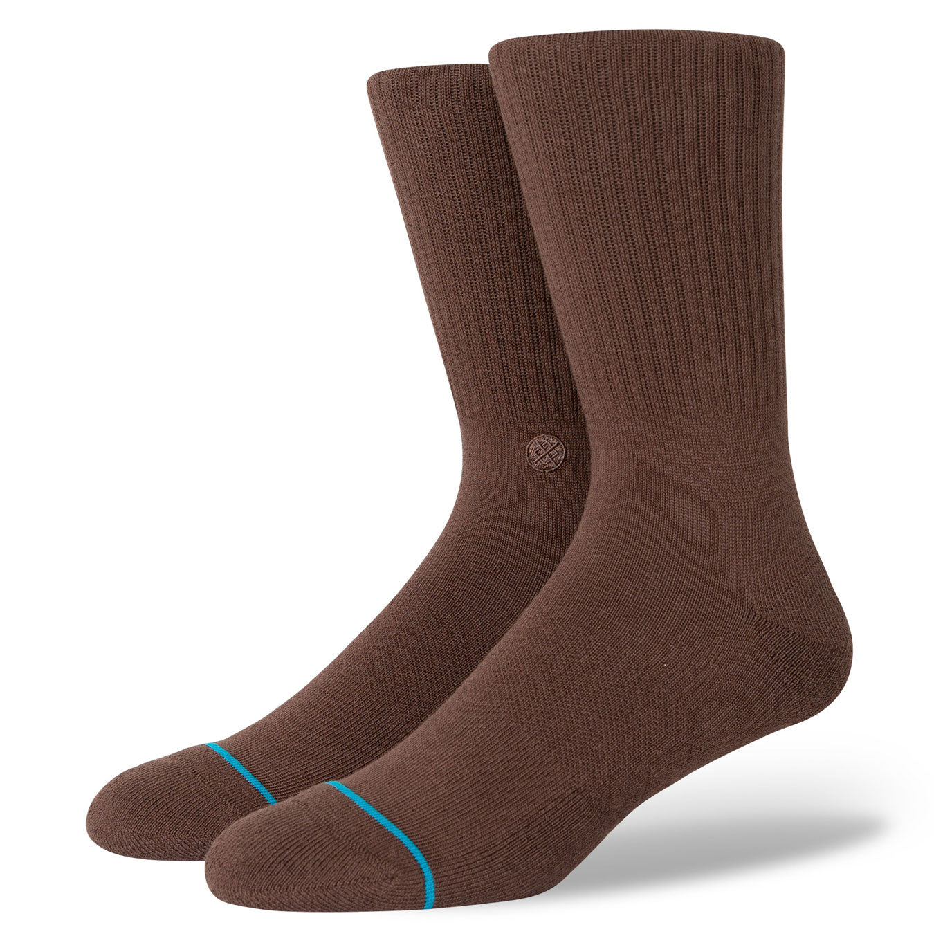 Premium Brown Adult Crew Socks - Comfortable Cotton Casual Socks for Men & Women - Perfect for Work, Sports & Everyday Wear