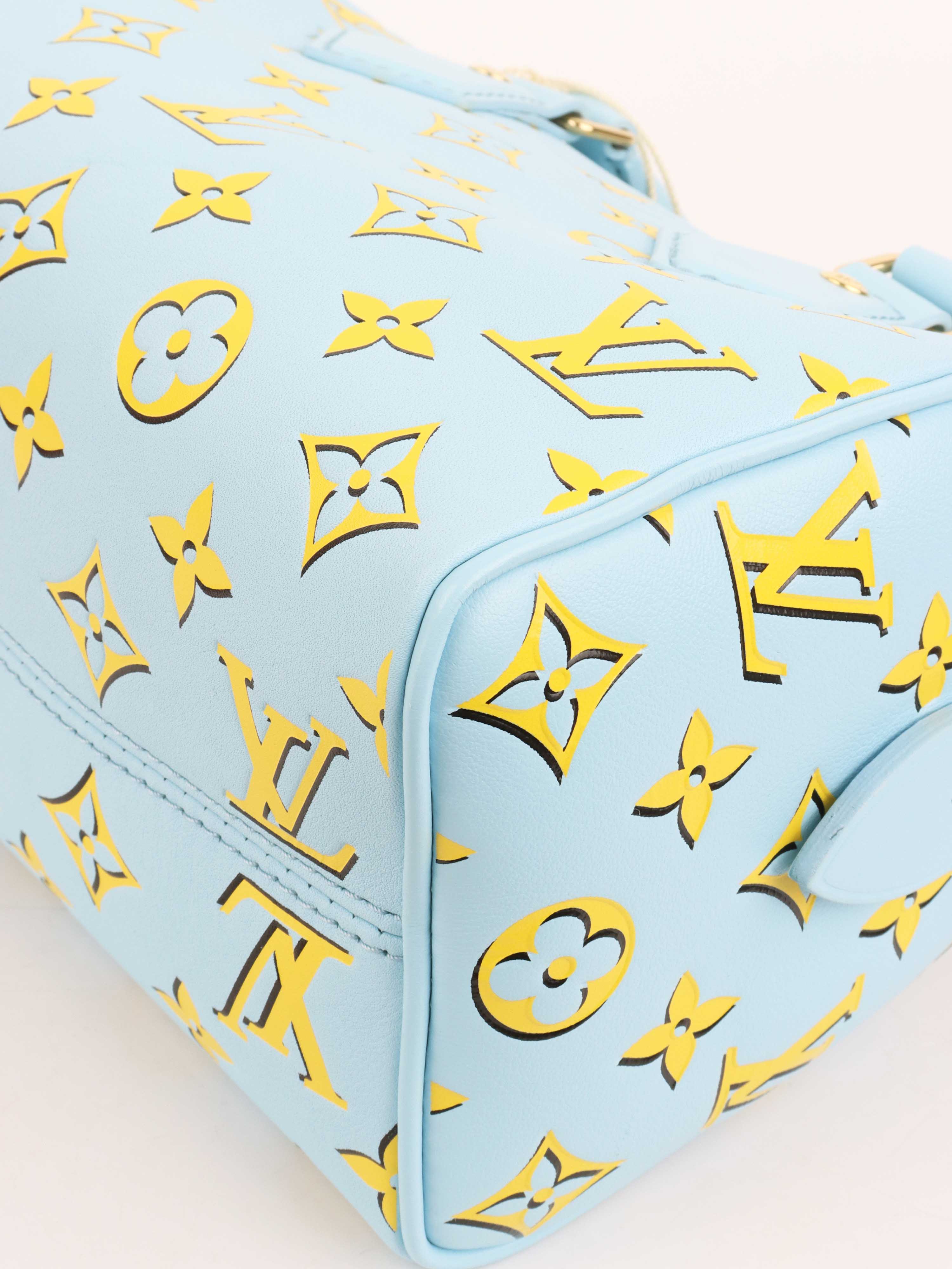 Louis Vuitton Speedy Bandouliere 20 Handbag in Baby Blue - Luxury Crossbody Purse for Women, Perfect for Travel & Everyday Use