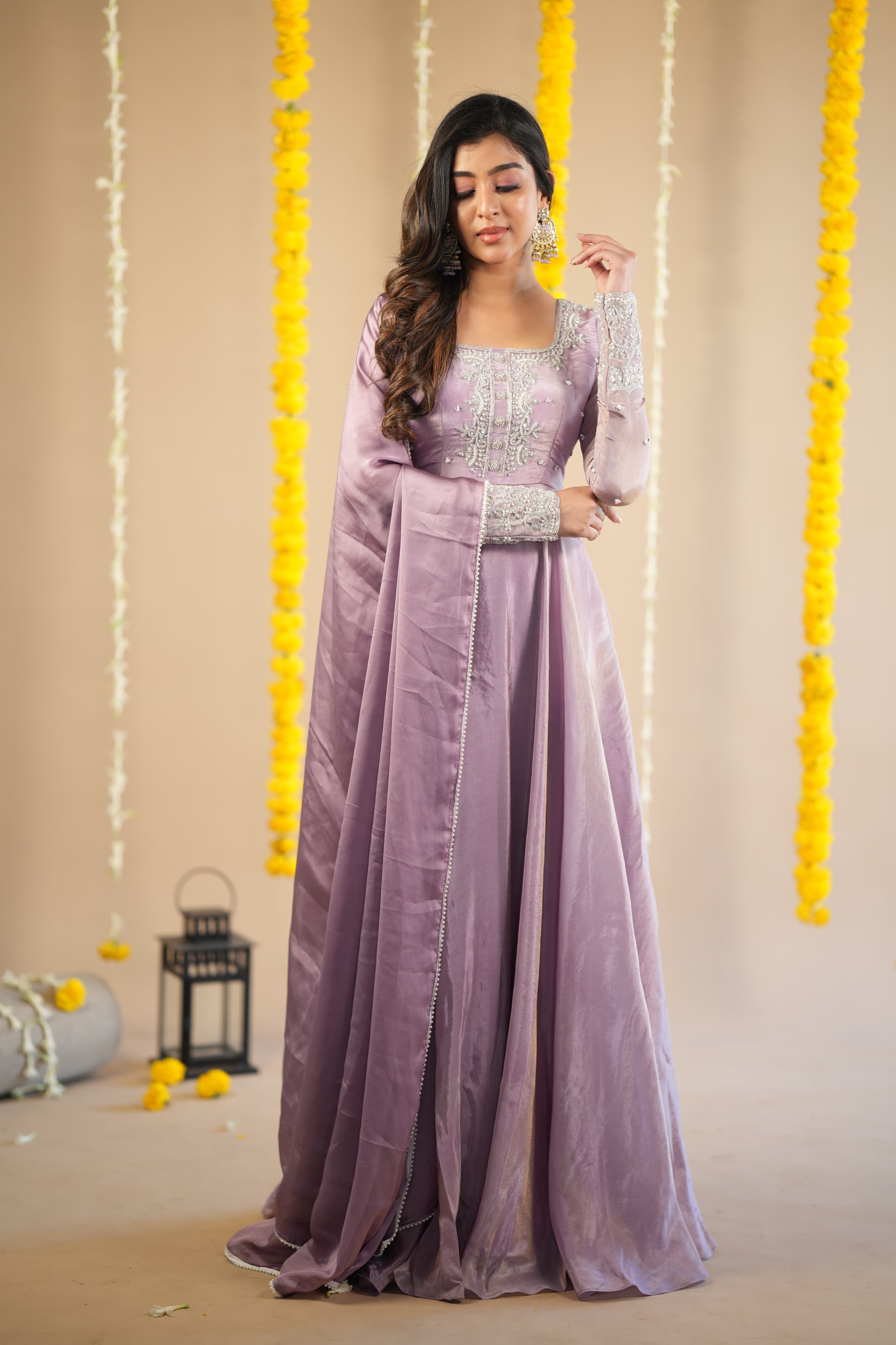 Malini Premium Designer Anarkali Dress for Women | Elegant Indian Party Wear | Perfect for Weddings, Festivals & Special Occasions