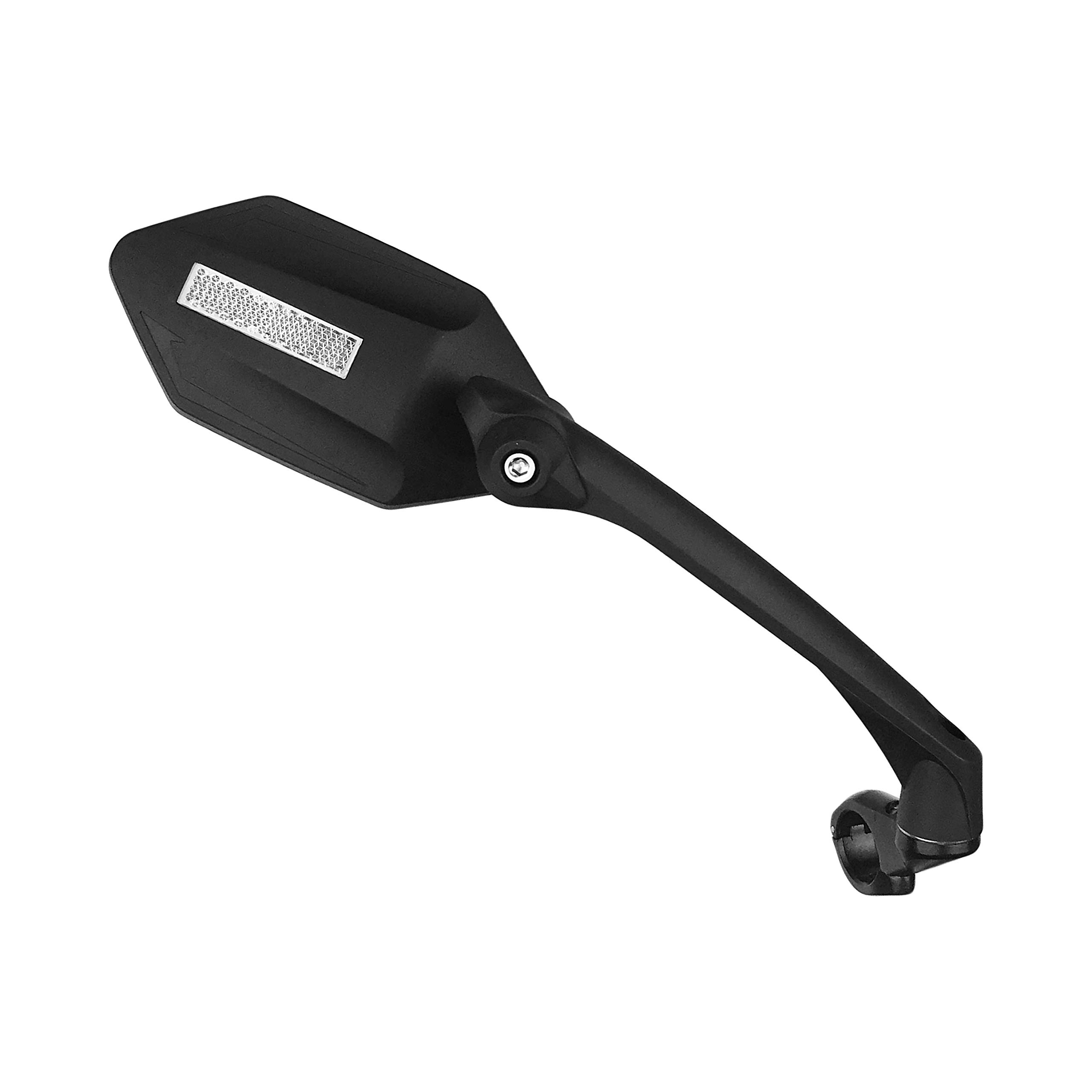 MEACHOW Scratch-Resistant Glass Lens Bike Mirror - Rotatable Handlebar Rearview Mirror for Safe Cycling, ME-007 | Perfect for Road Bikes, Mountain Bikes & Commuting